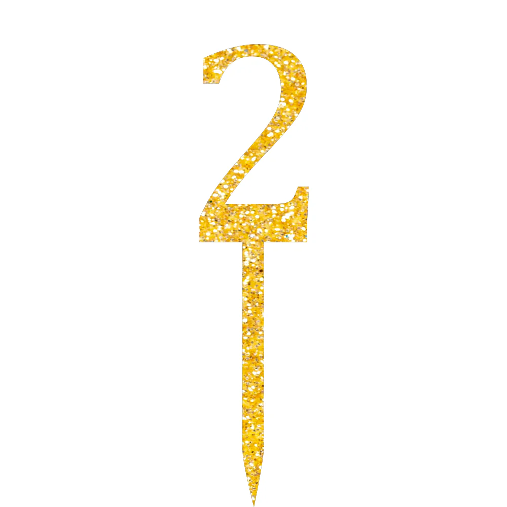 2 Number Cake Topper - Image 3