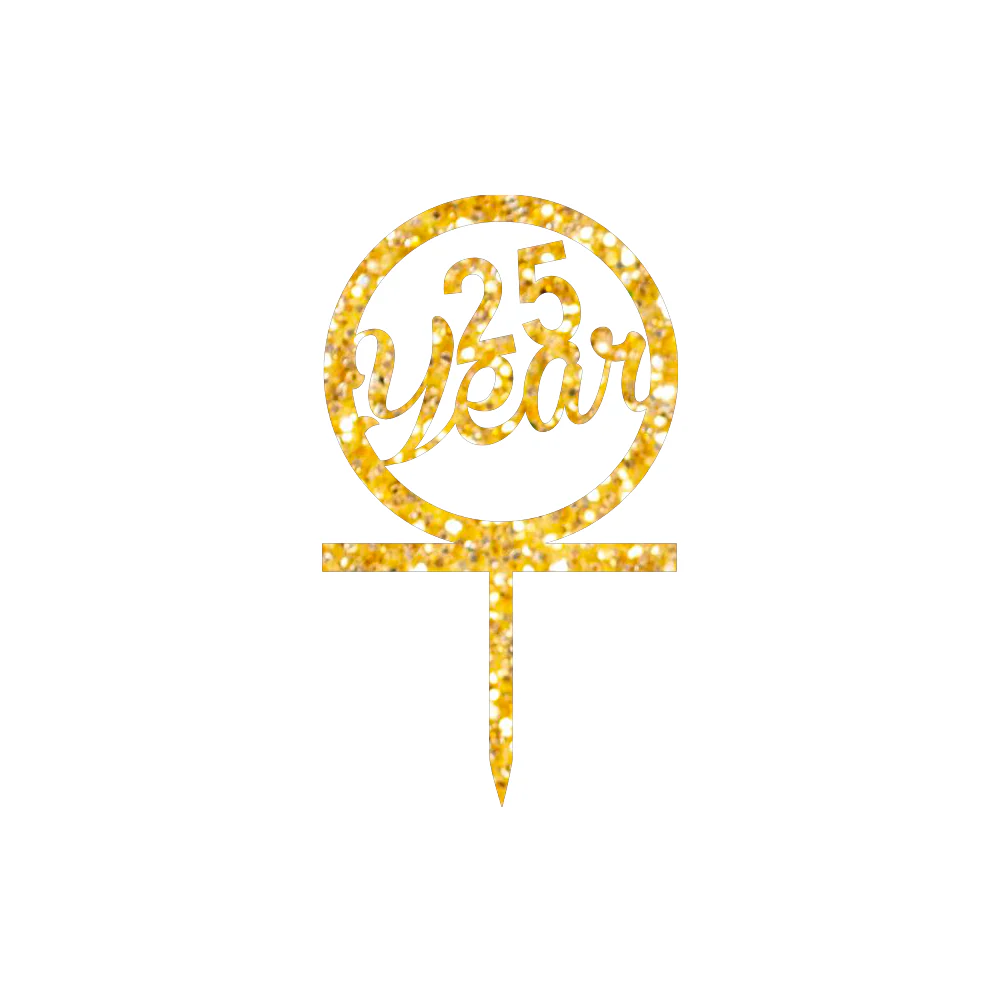 25 Year Customize Cake Topper - Image 3