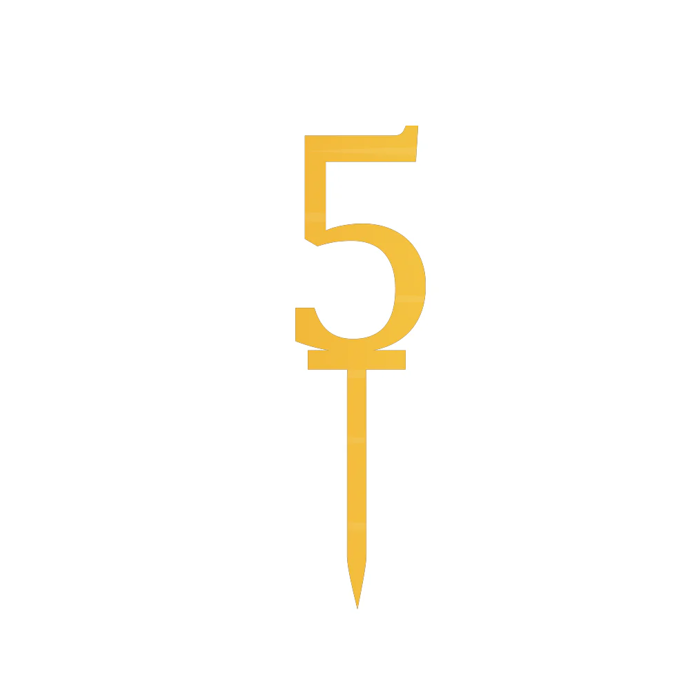 5 Number Cake Topper - Image 2