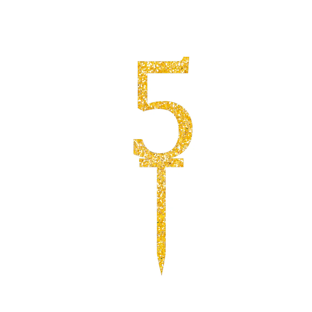 5 Number Cake Topper - Image 3