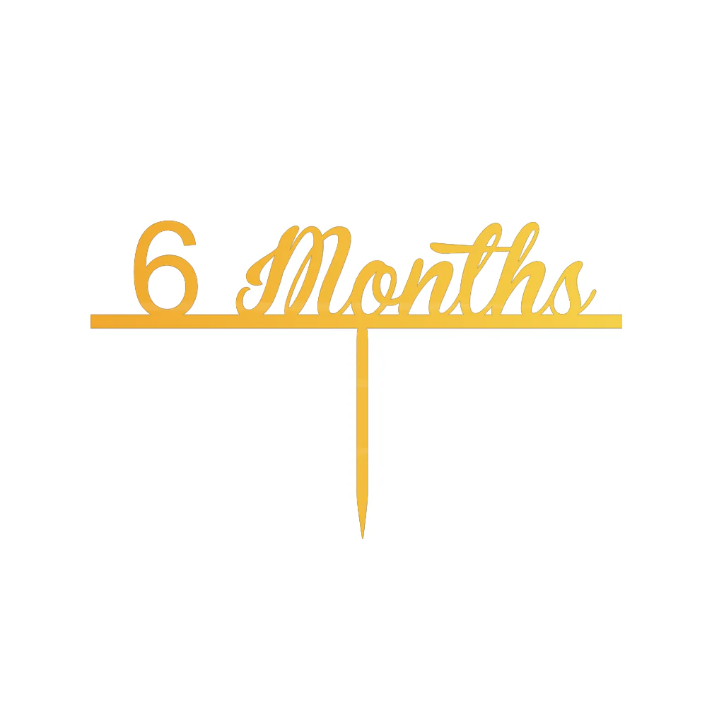 6 Month cake topper - Image 2