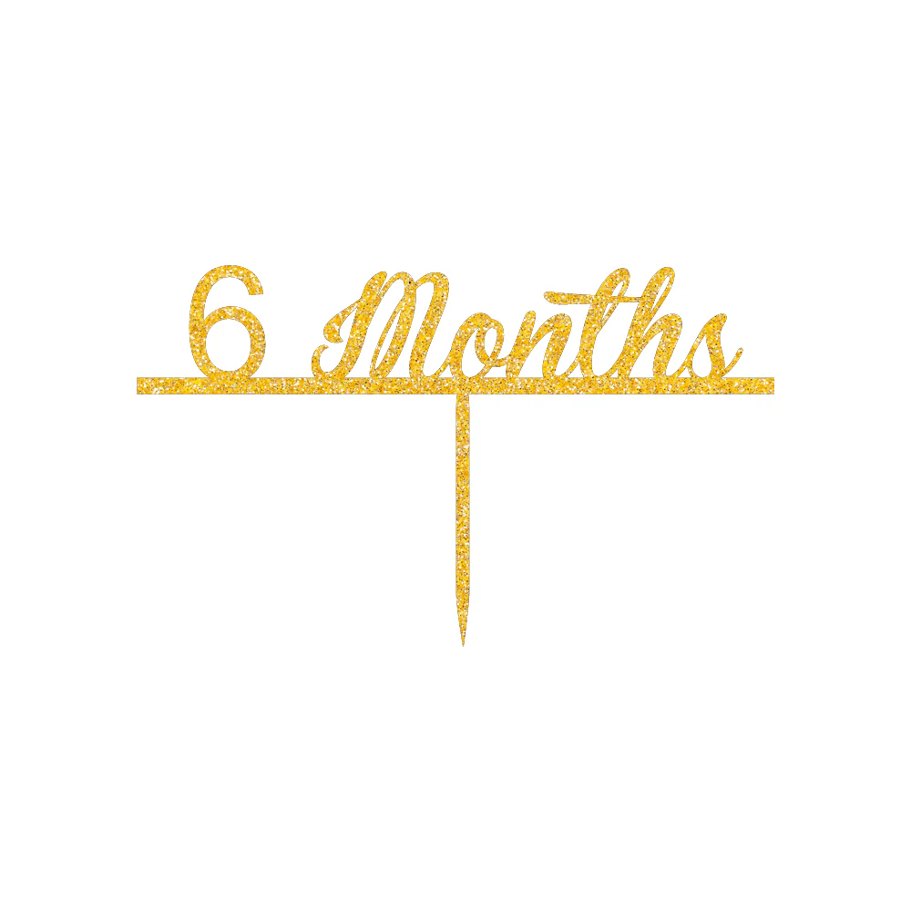 6 Month cake topper - Image 3