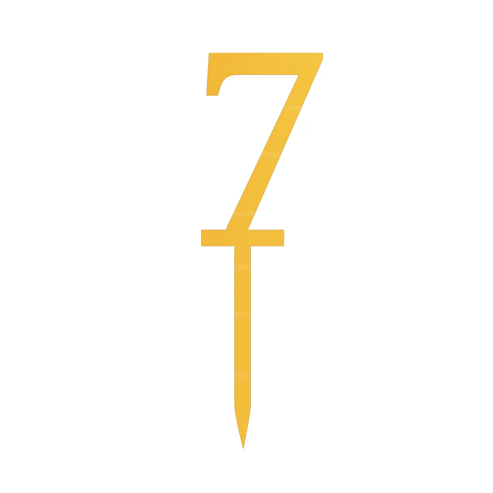 7 Number Cake Topper - Image 2