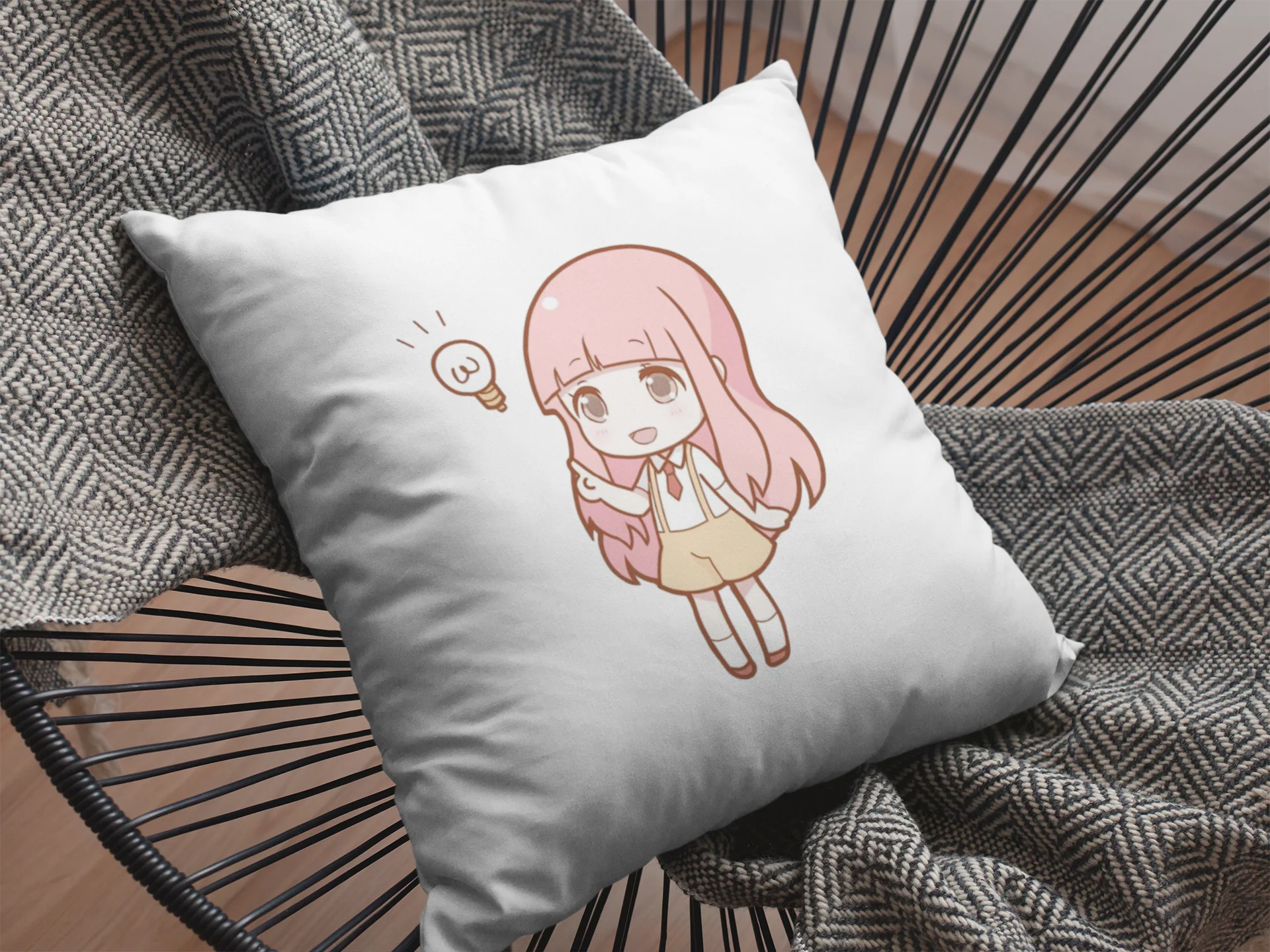 Baby Girl Printed Cushion - Image 2