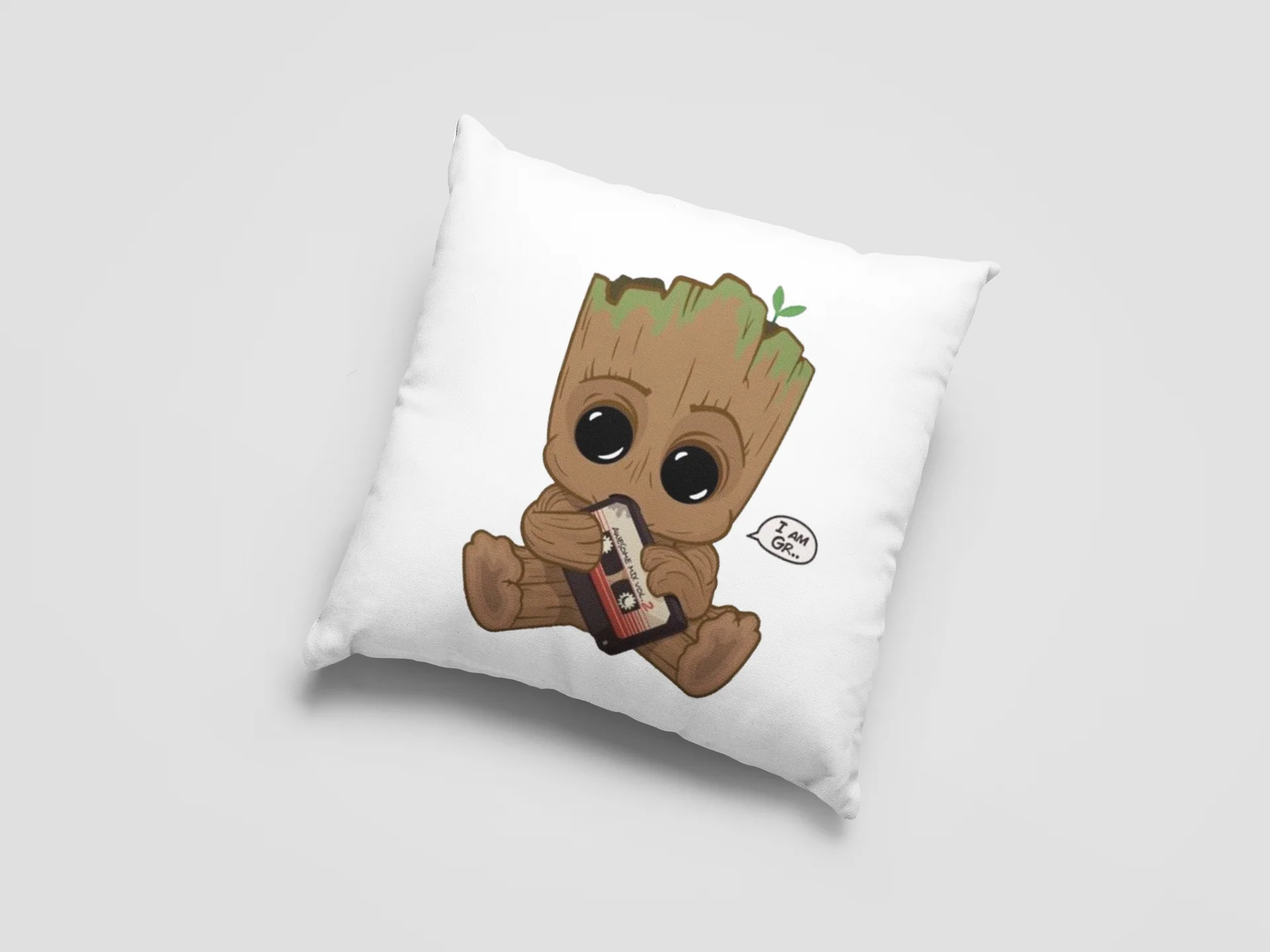 Baby Groot Printed Cushion