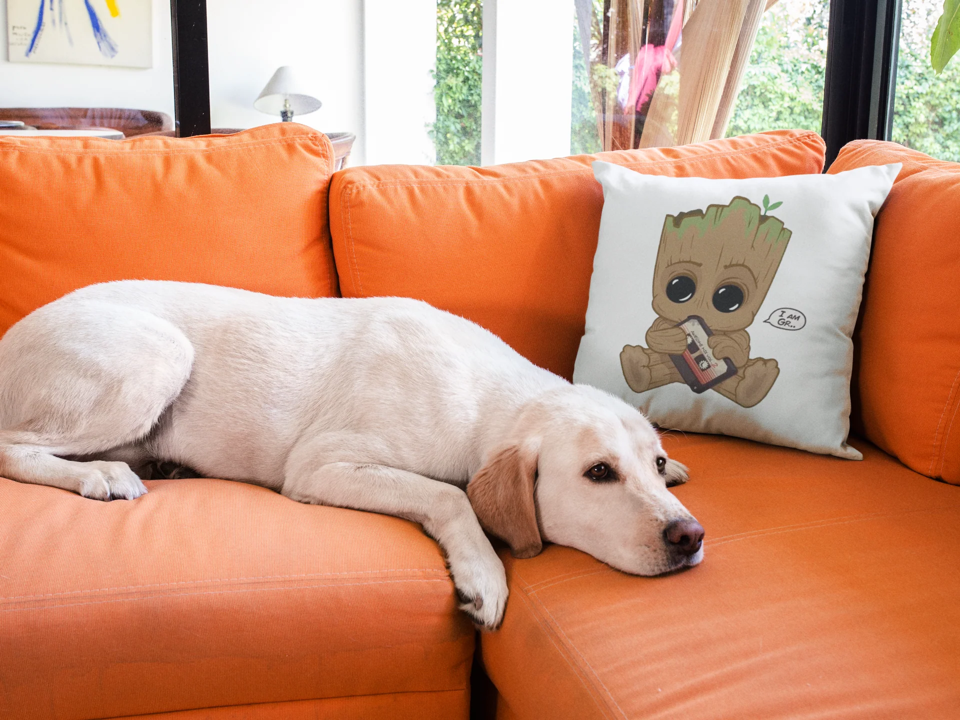 Baby Groot Printed Cushion - Image 3