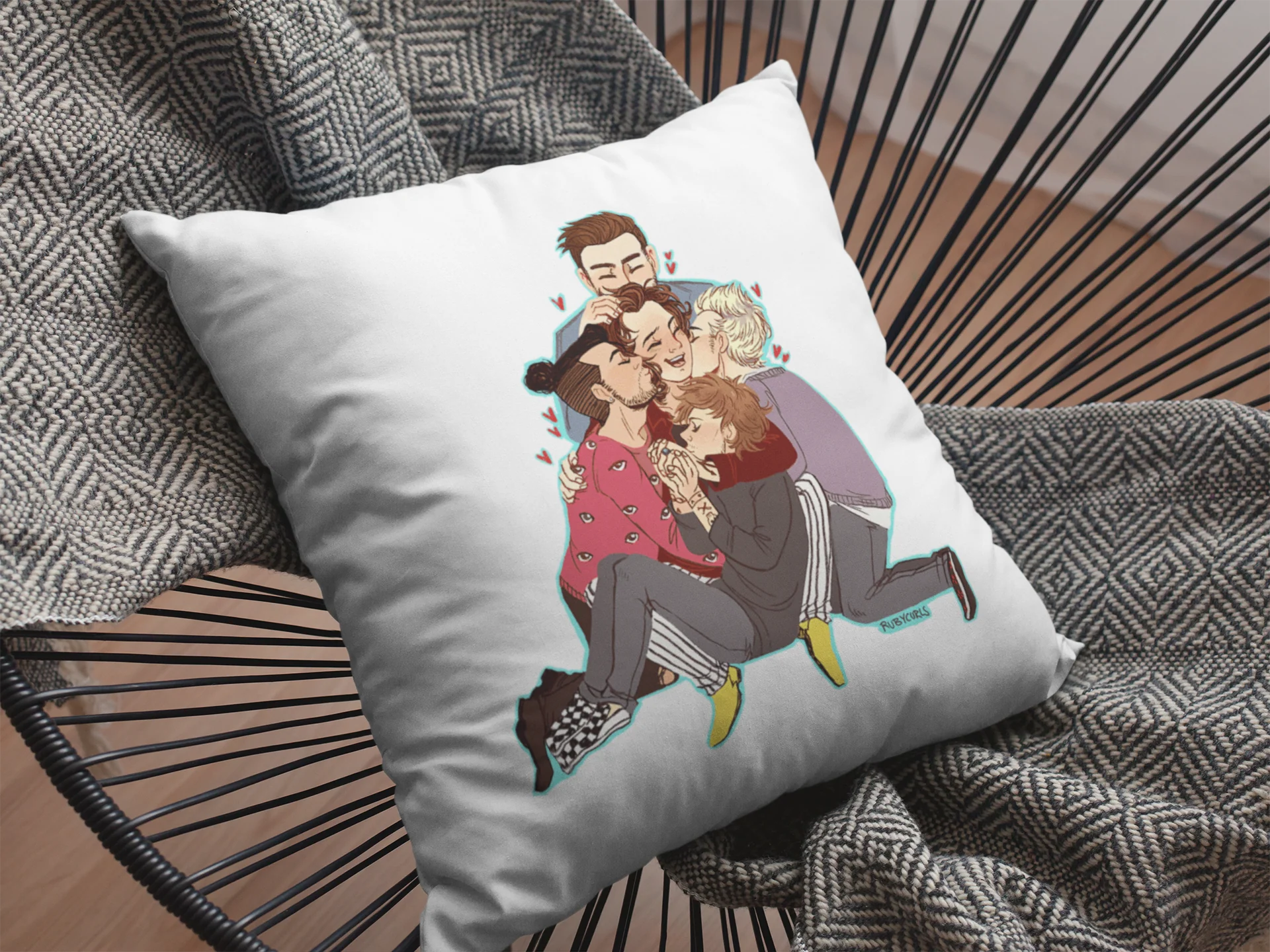 One Direction Printed Cushion - Image 2