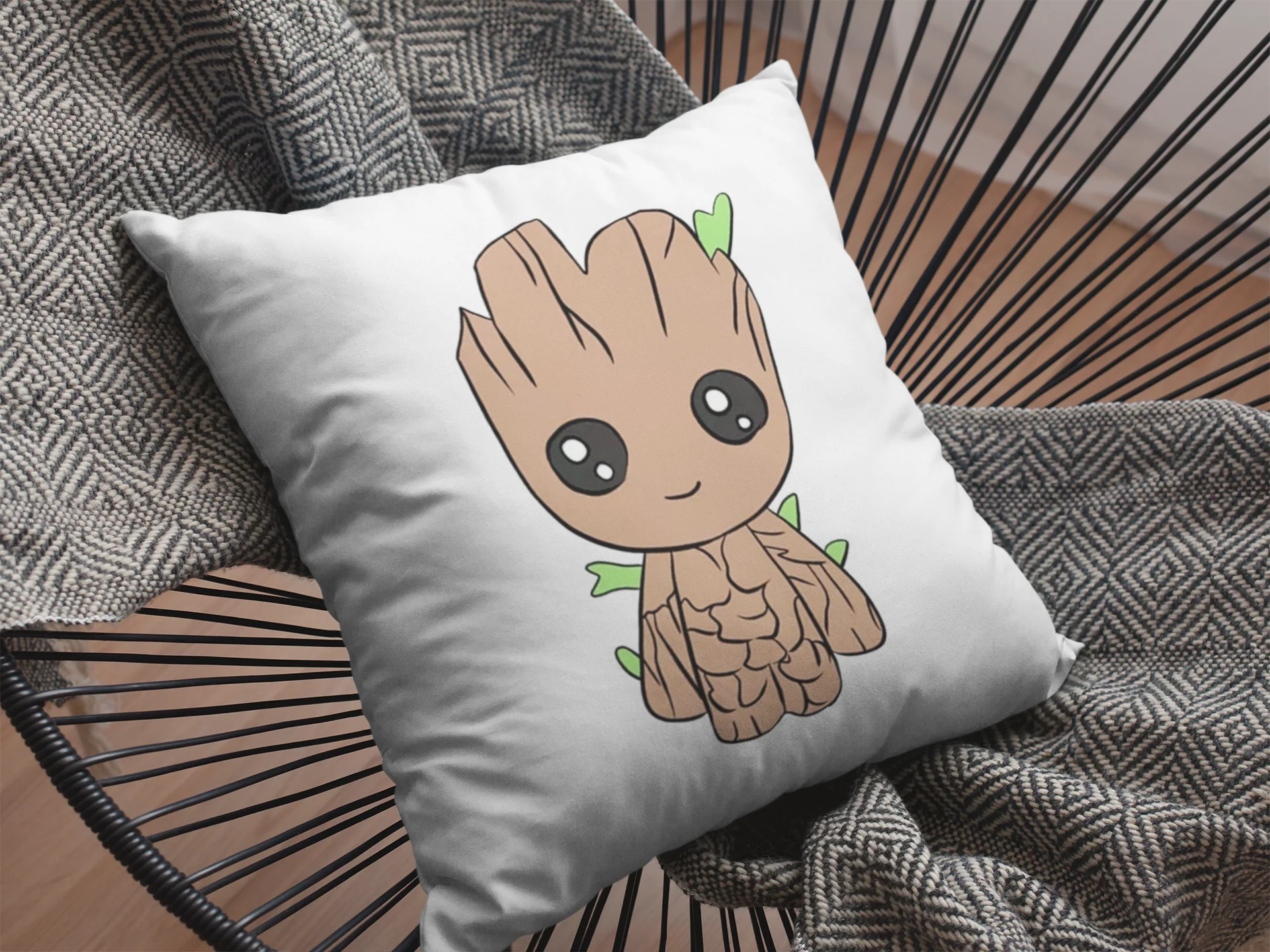 Baby Groot Printed Cushion - Image 2