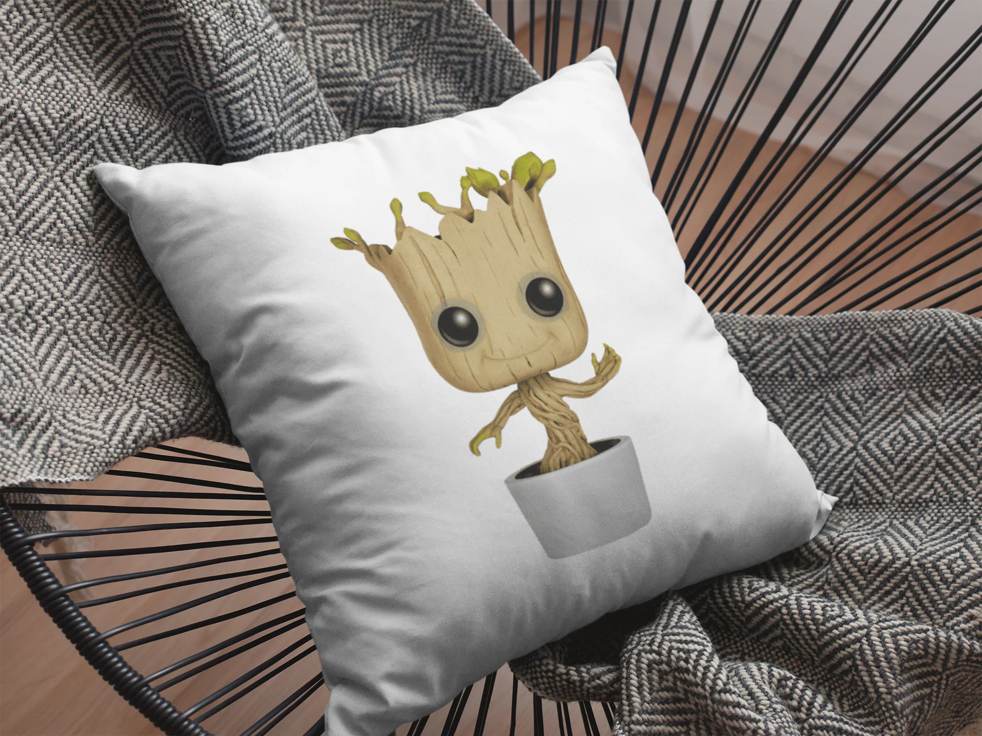 Baby Groot Printed Cushion - Image 2