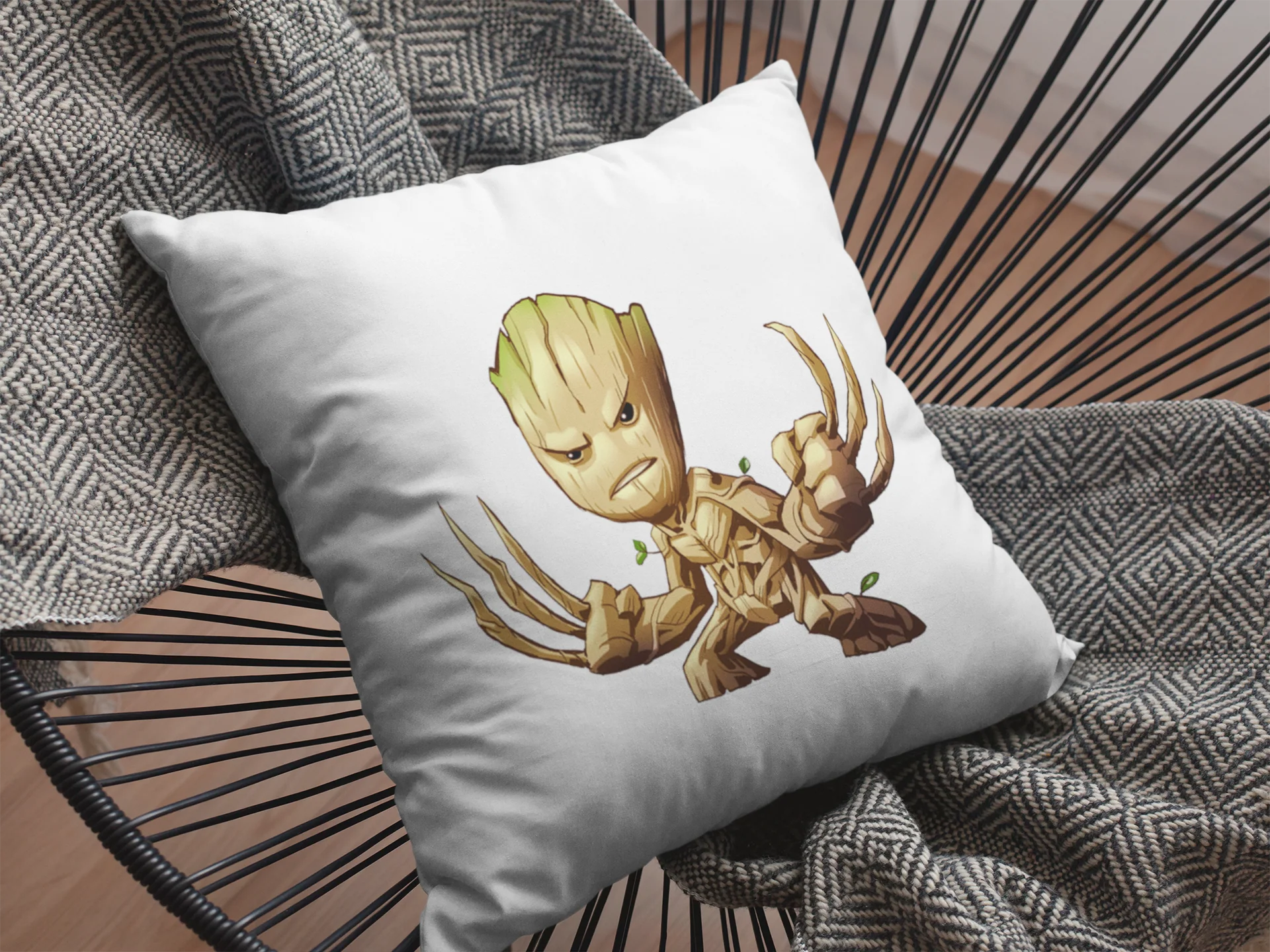 Baby Groot Printed Cushion - Image 2