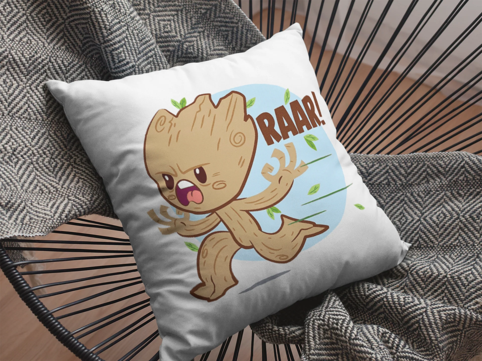 Baby Groot Printed Cushion - Image 2