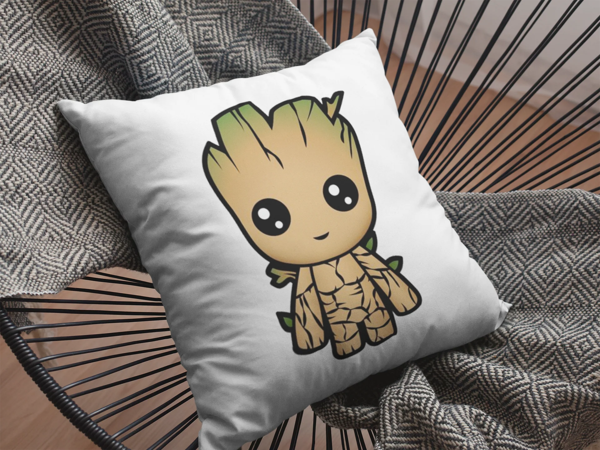 Baby Groot Printed Cushion - Image 2