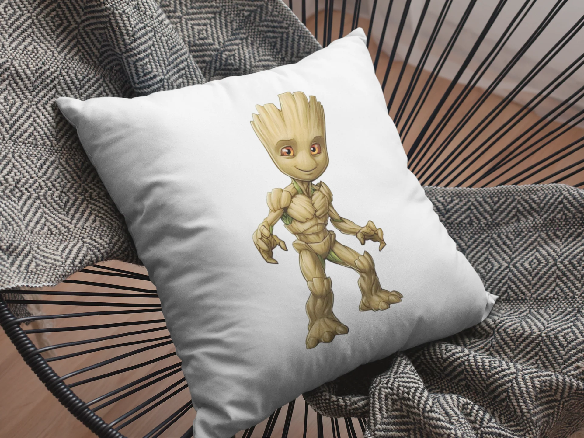 Baby Groot Printed Cushion - Image 2