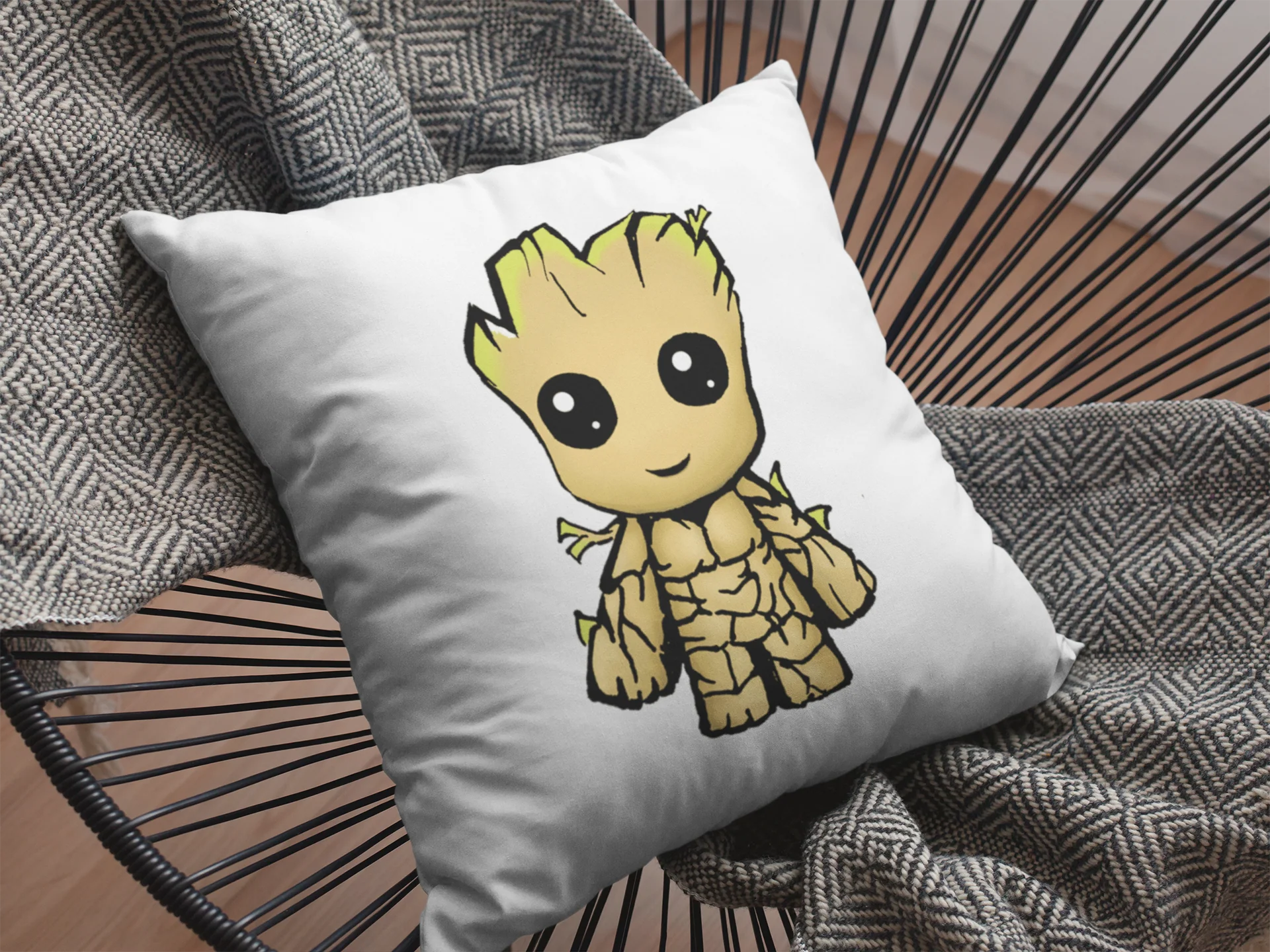 Baby Groot Printed Cushion - Image 2