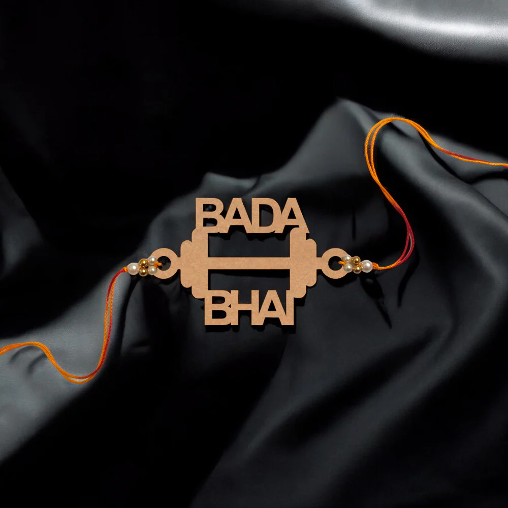 Bada Bhai Wooden Rakhi ( Lovely Brother ) - Image 3