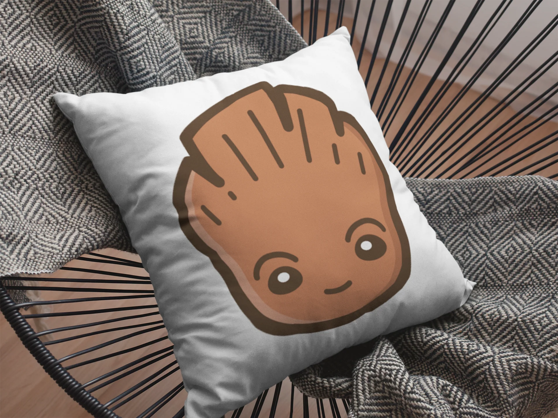 Baby Groot Printed Cushion - Image 2