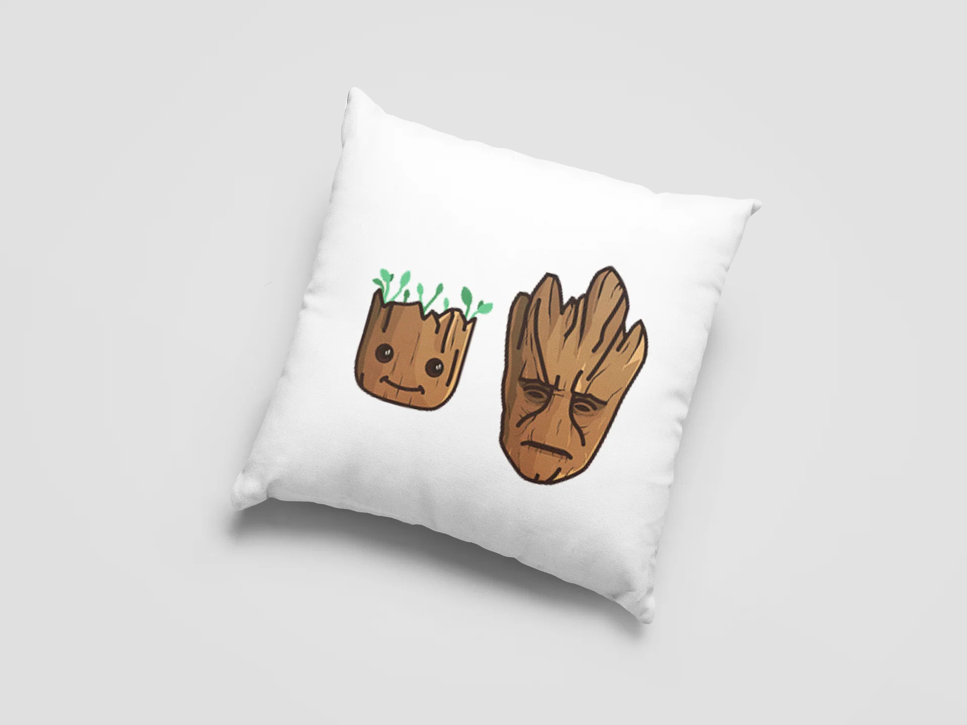 Baby Groot Printed Cushion