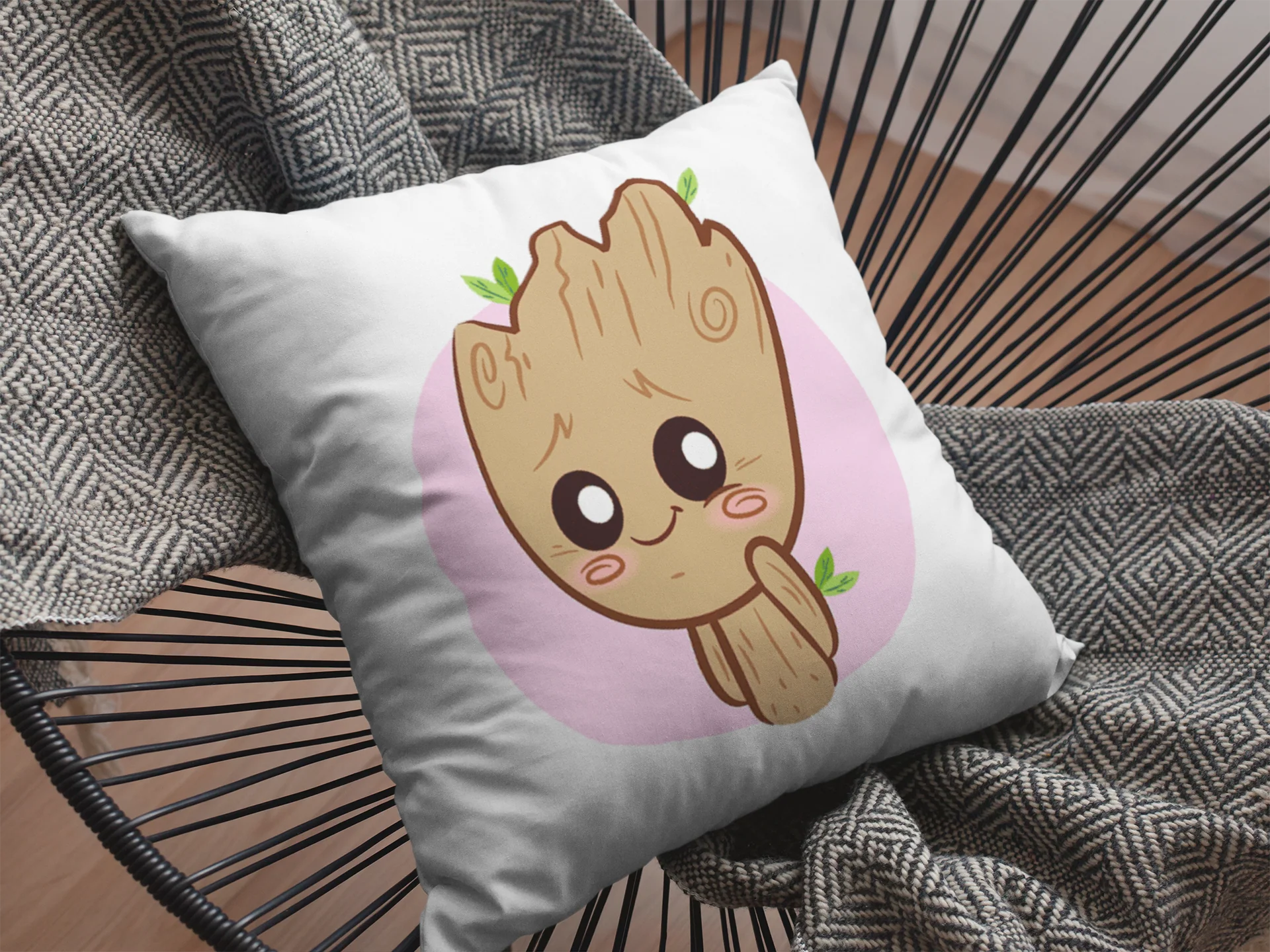 Baby Groot Printed Cushion - Image 2