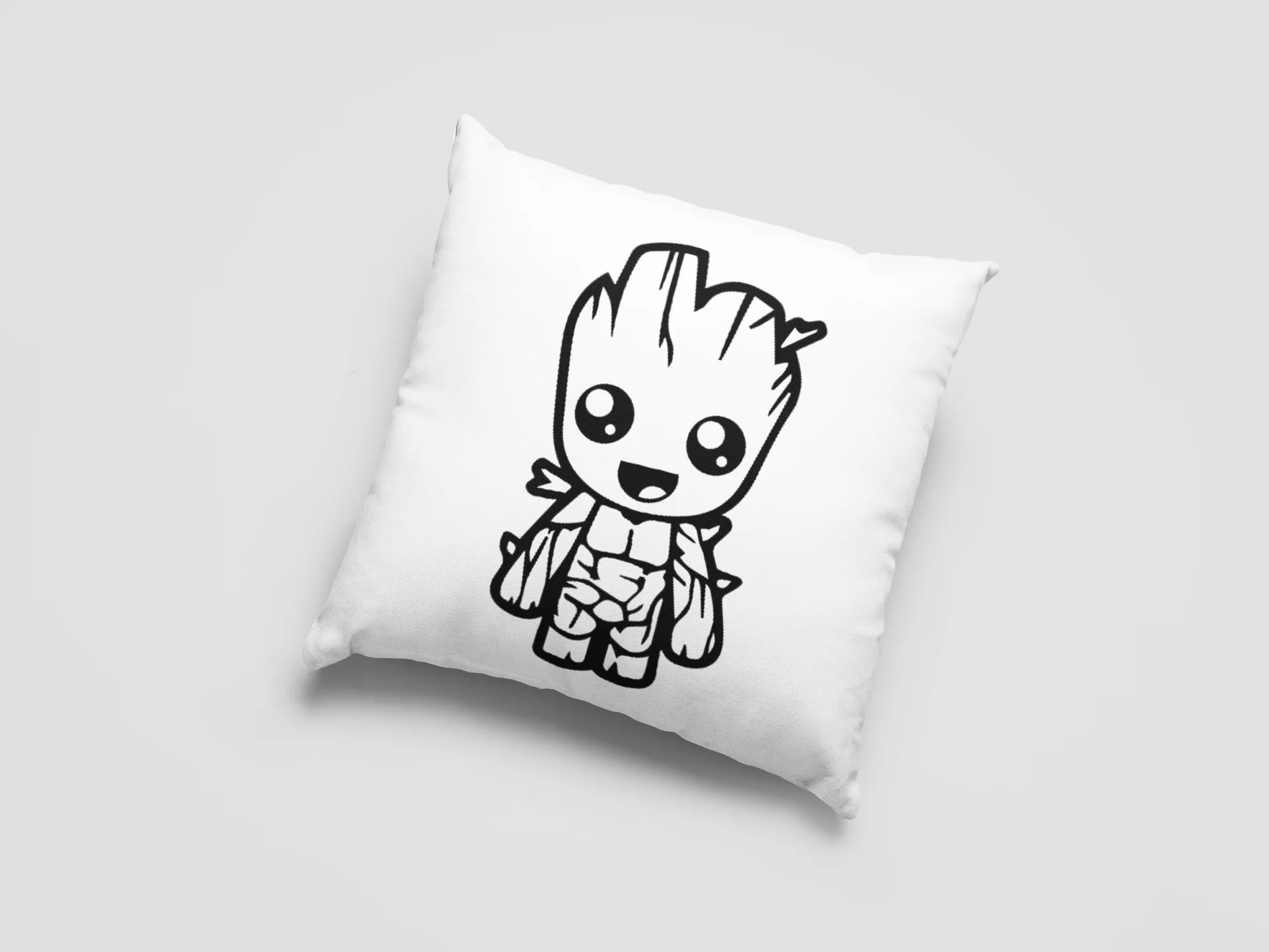 Baby Groot Printed Cushion