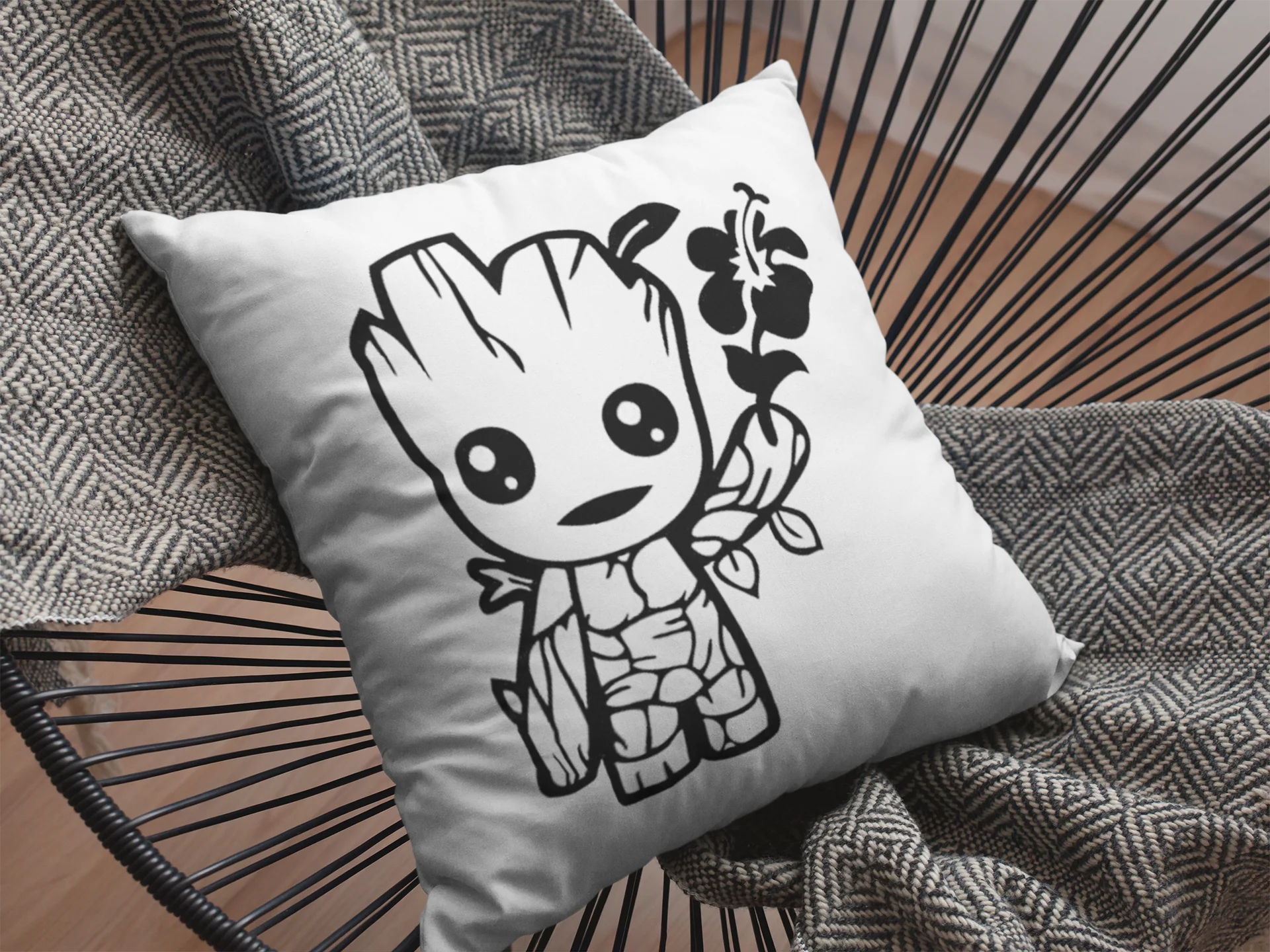 Baby Groot Printed Cushion - Image 2