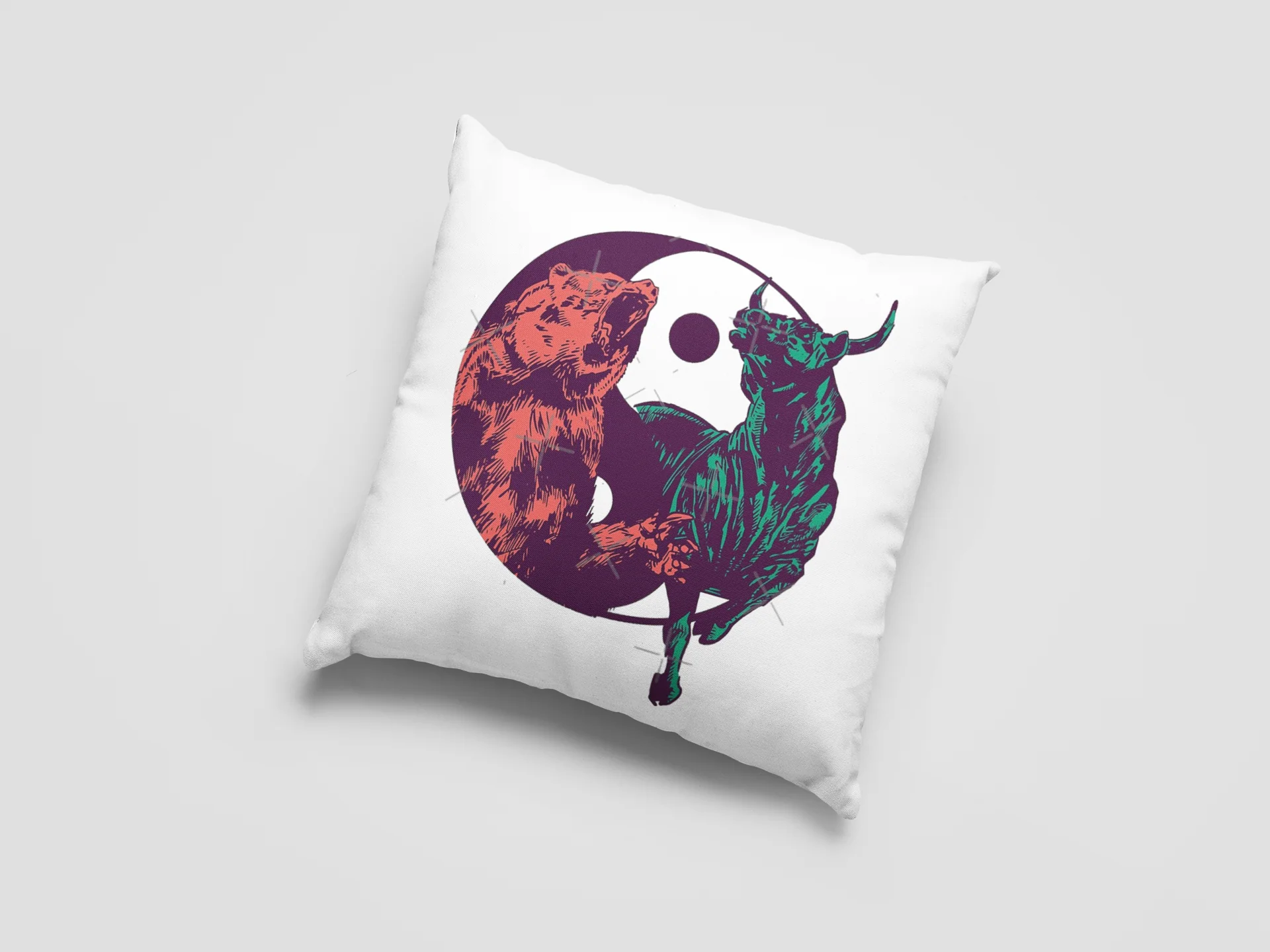Bear Printed Cushion