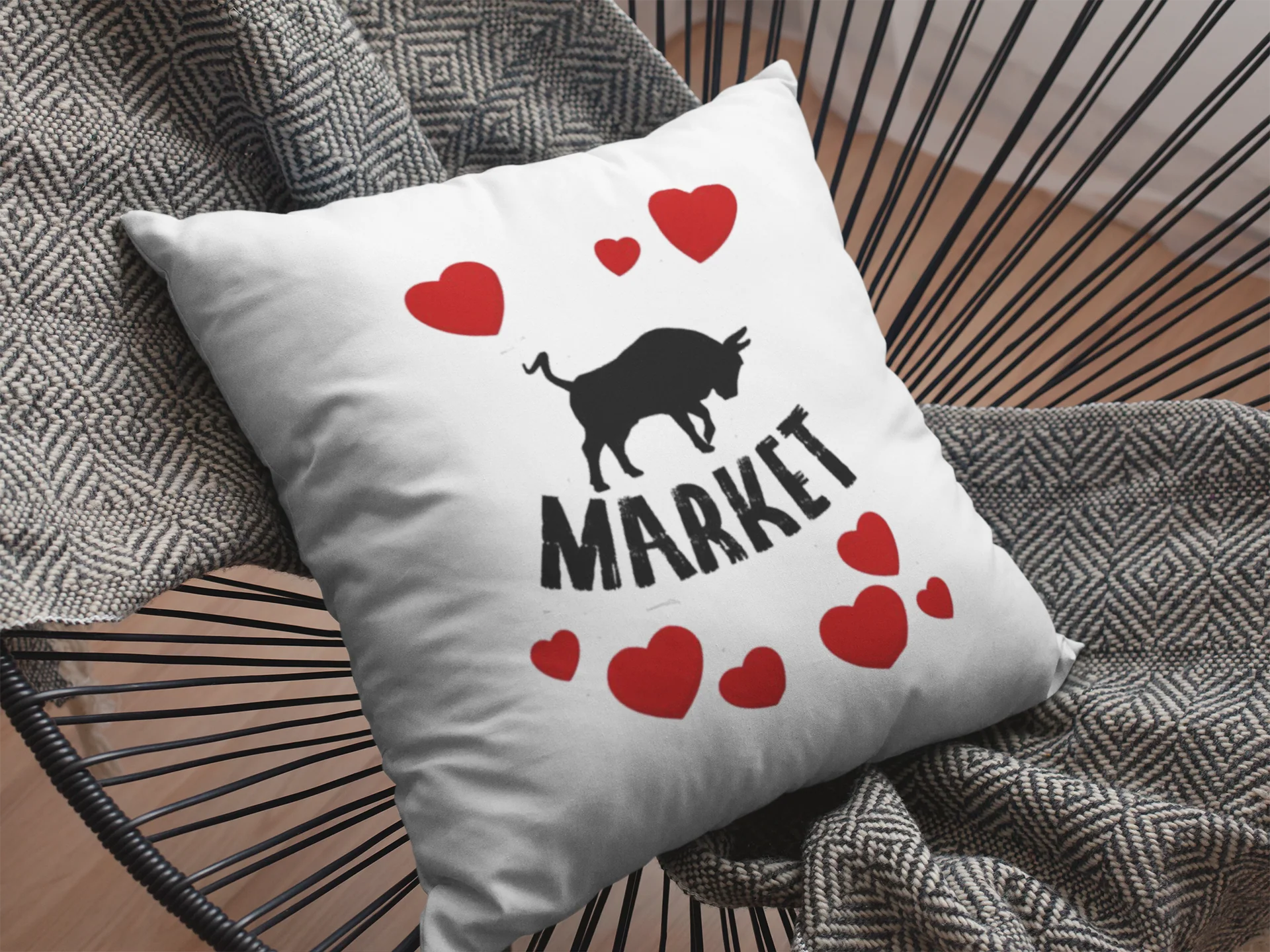 Market Printed Cushion - Image 2