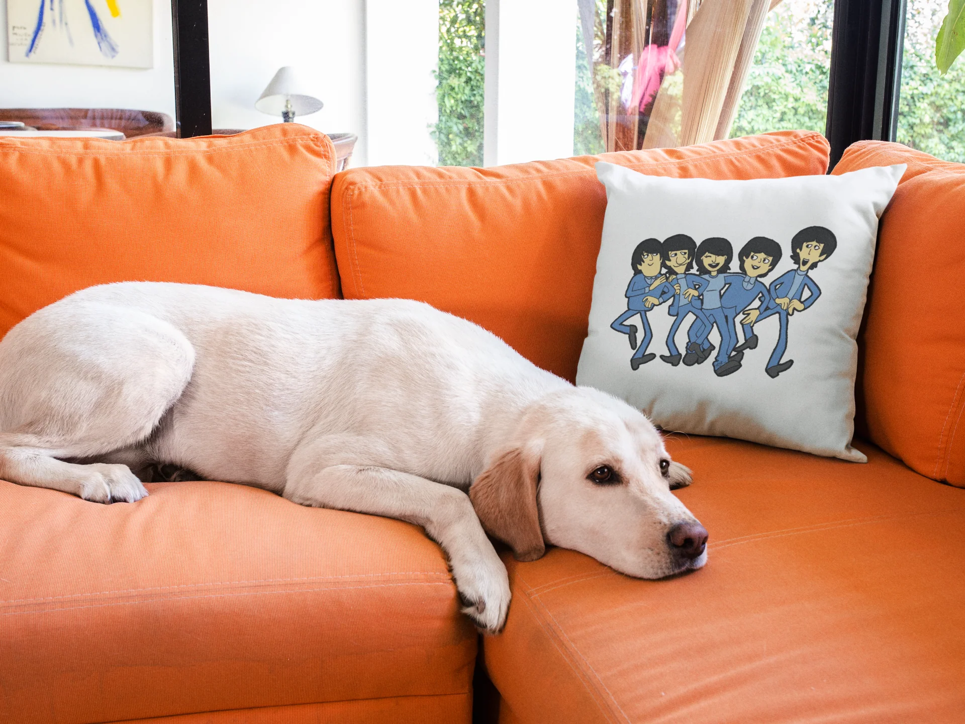 Beatles Printed Cushion - Image 3