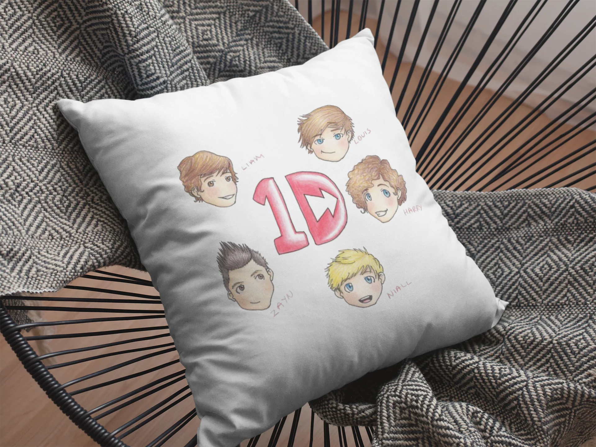 One Direction Printed Cushion - Image 2