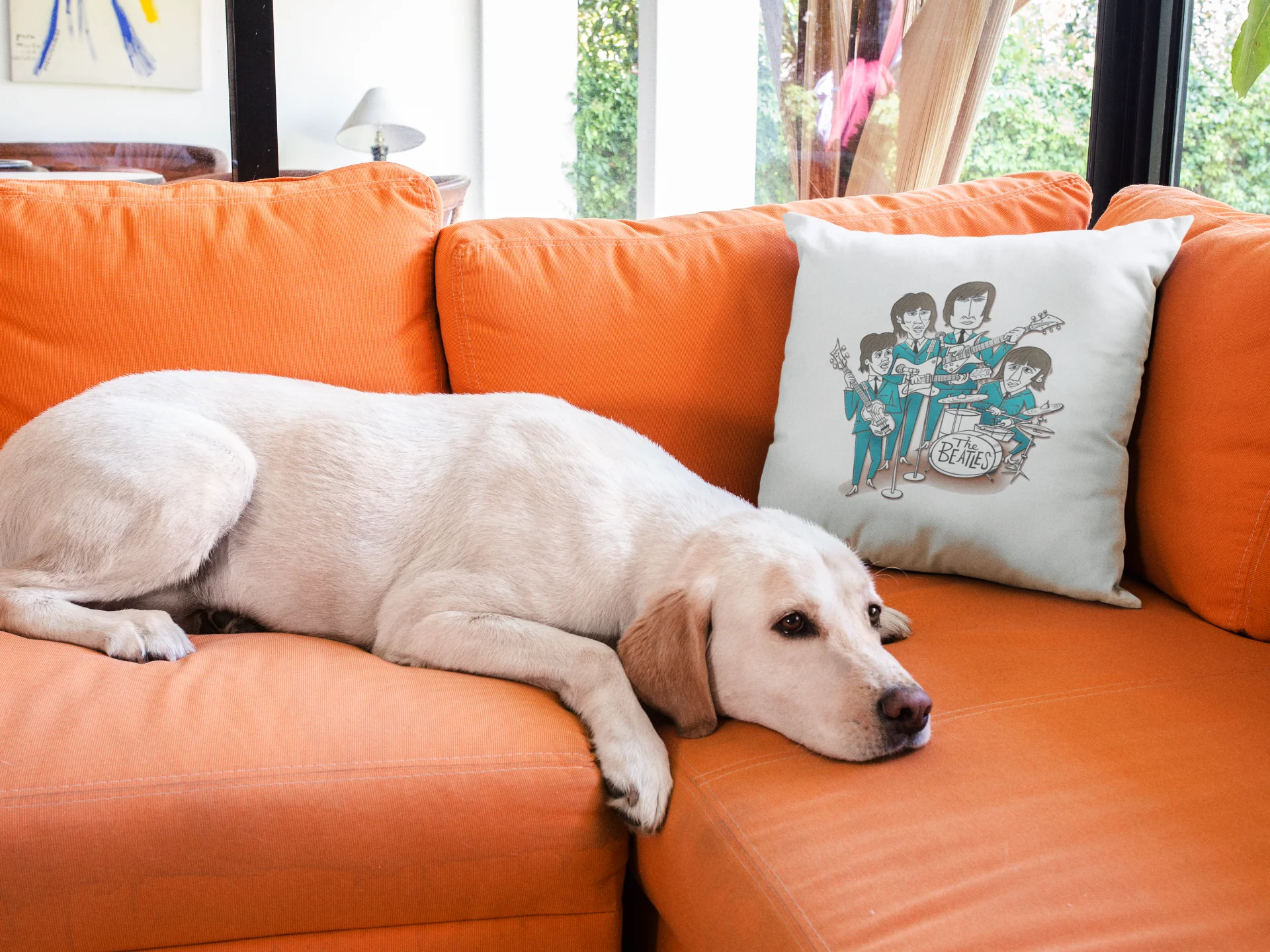 Beatles Printed Cushion - Image 3