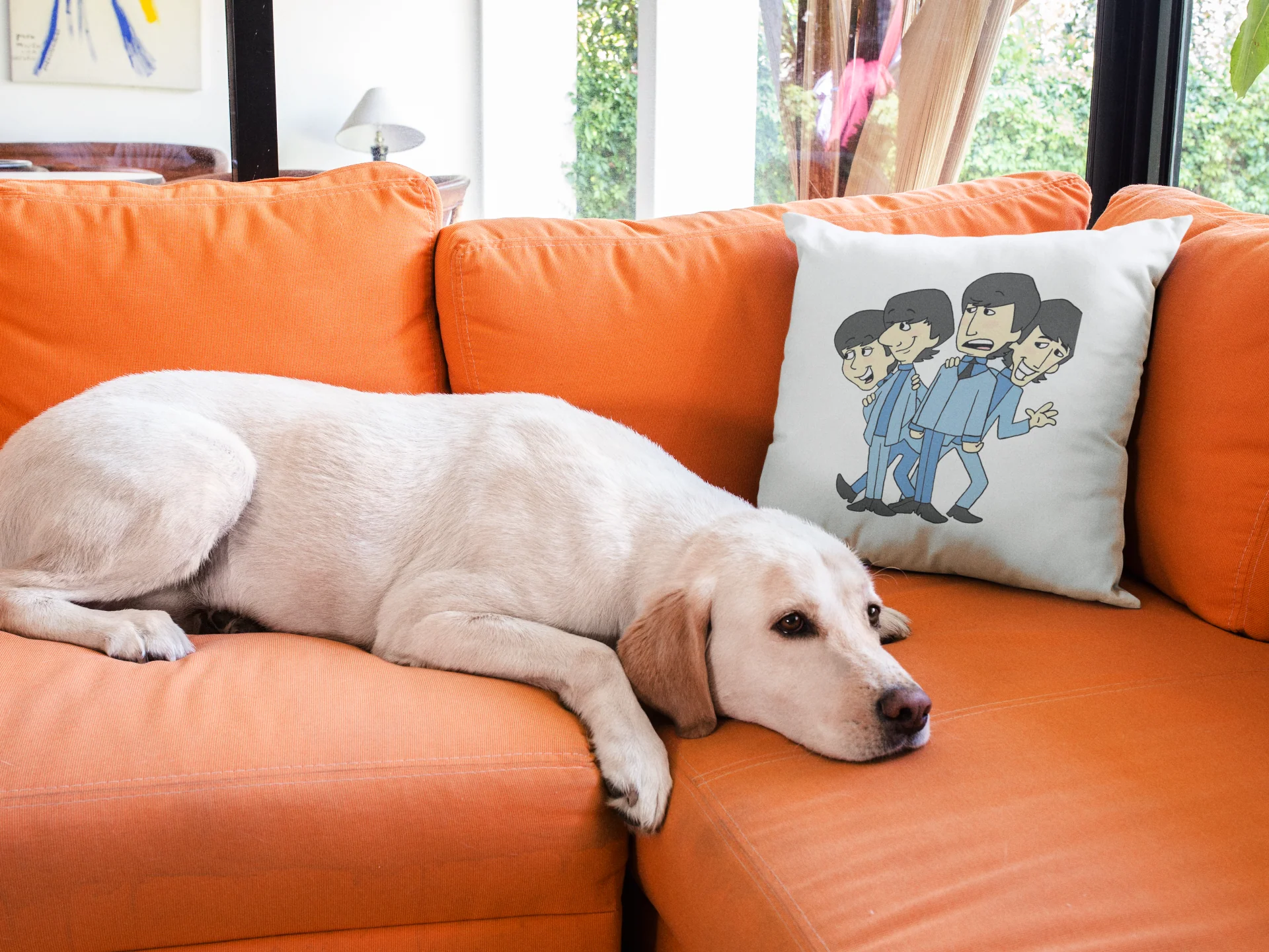 Beatles Printed Cushion - Image 3