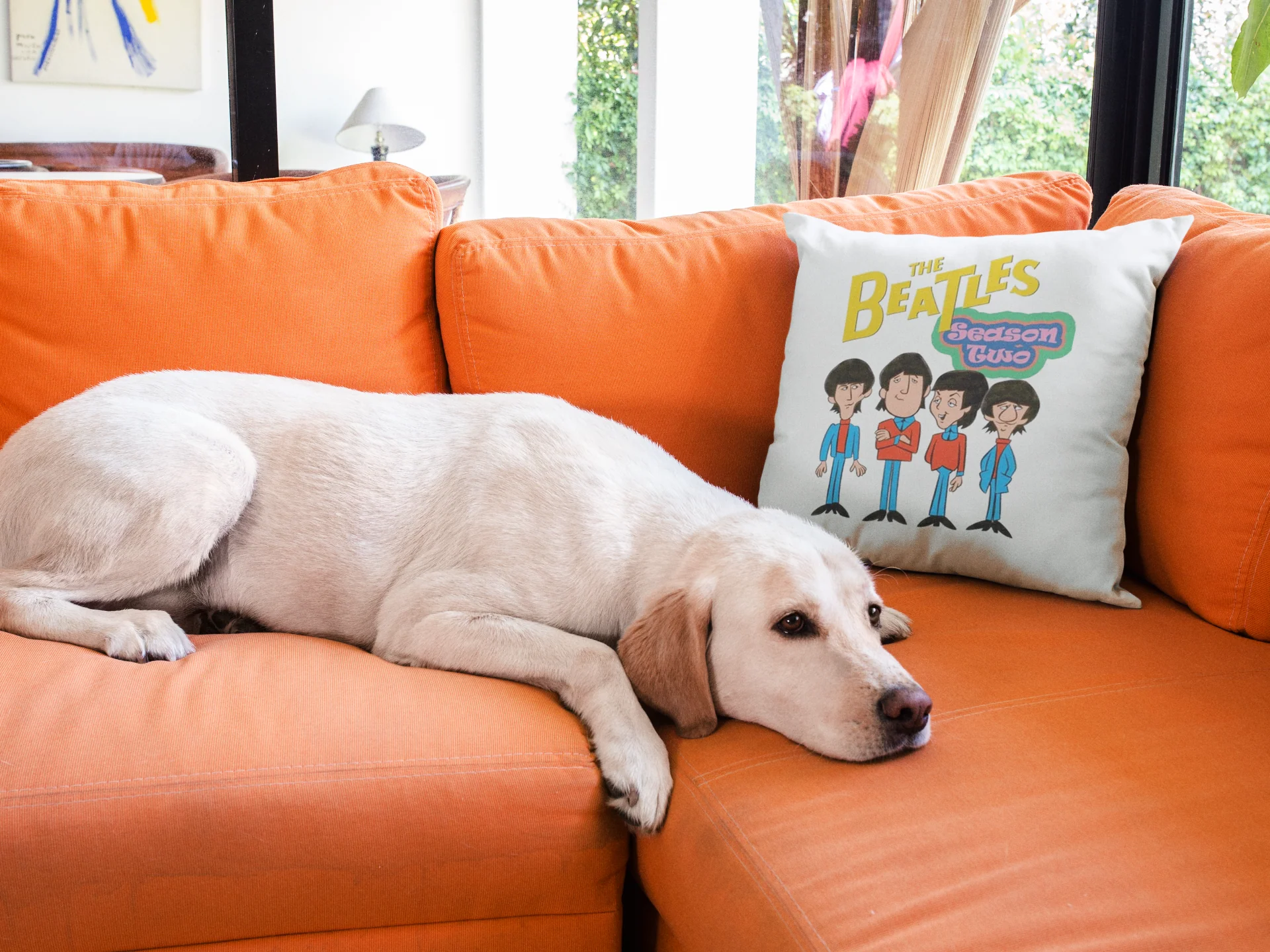 Beatles Printed Cushion - Image 3