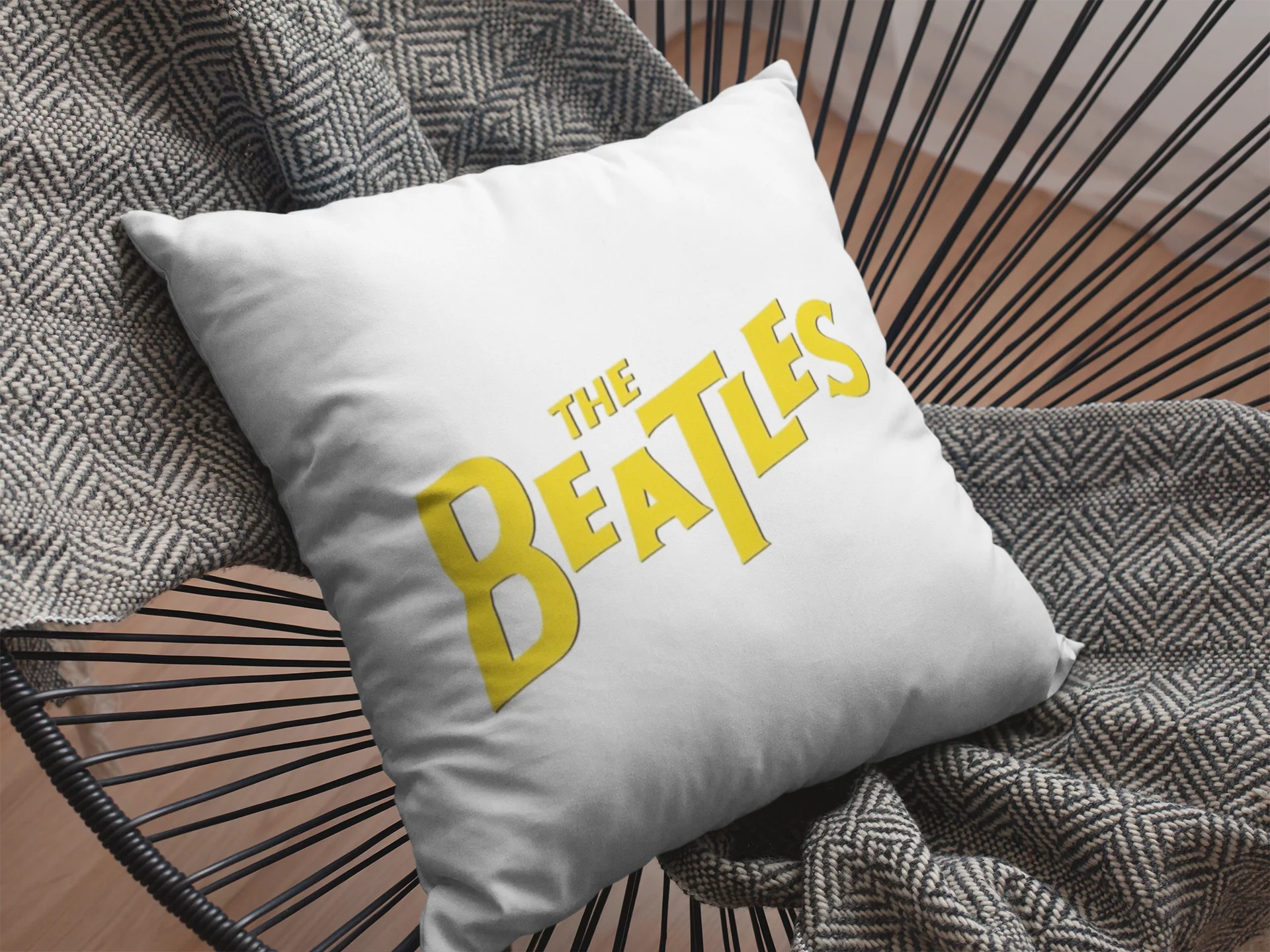 Beatles Printed Cushion - Image 2