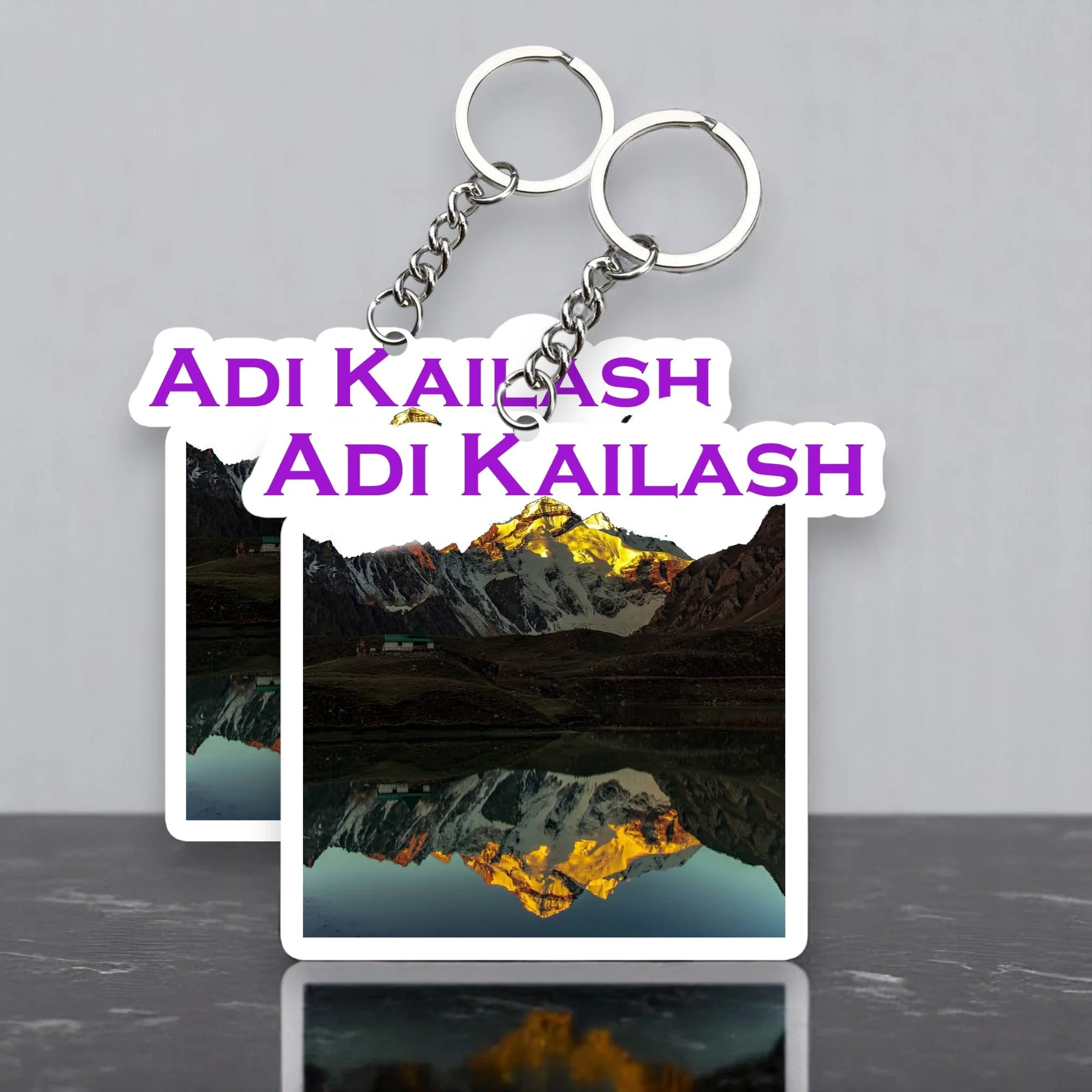 Beautiful Adi Kailash Key chain ( Set of 2 )