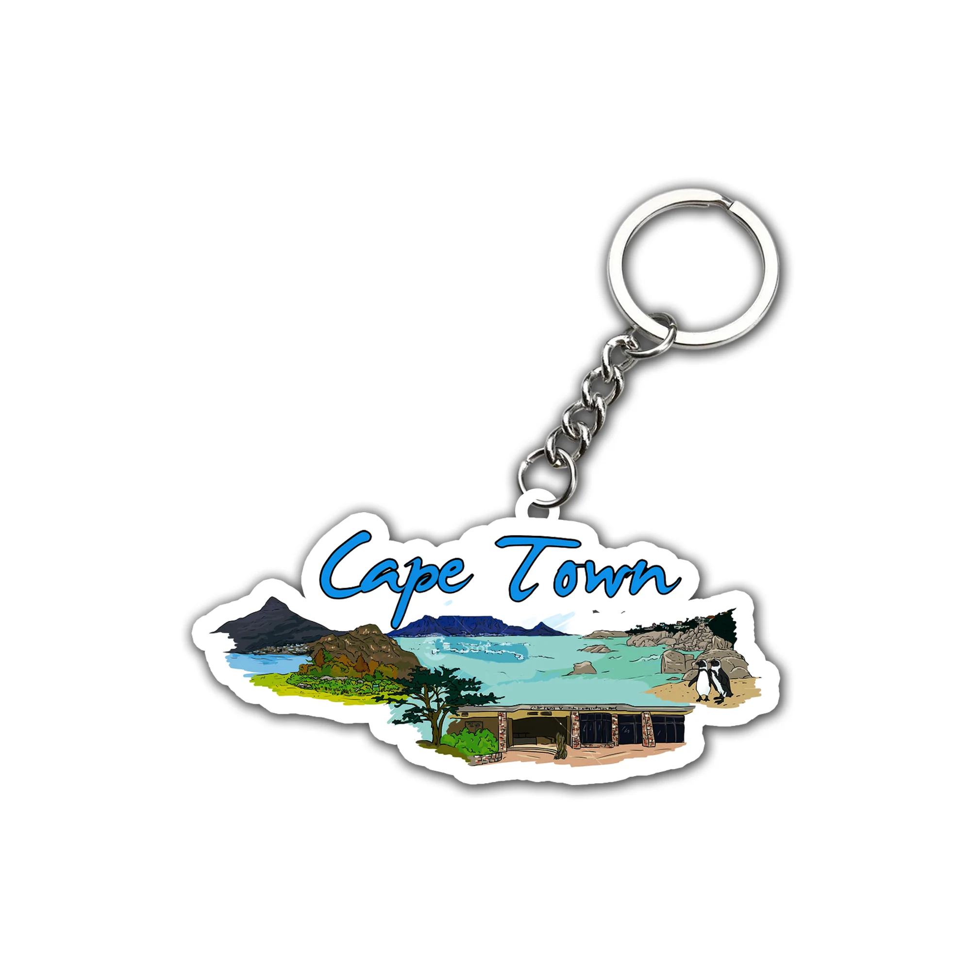 Beautiful cap Town Key chain ( Set of 2 )