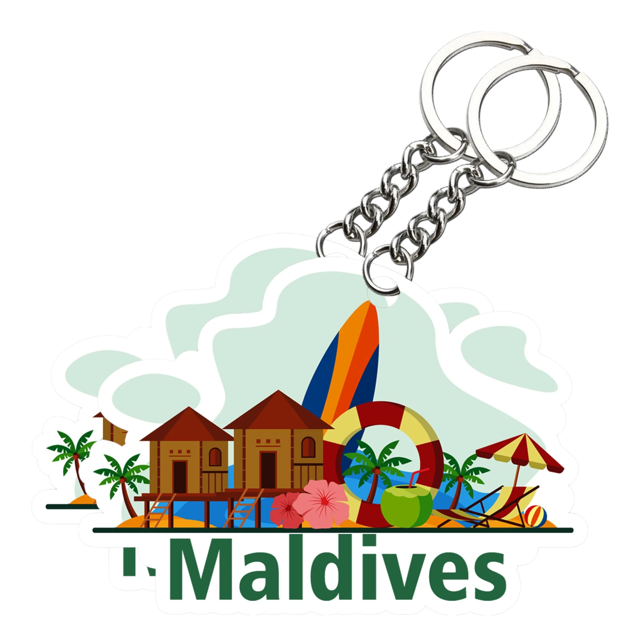 Beautiful Maldives Key chain ( Set of 2 ) - Image 2