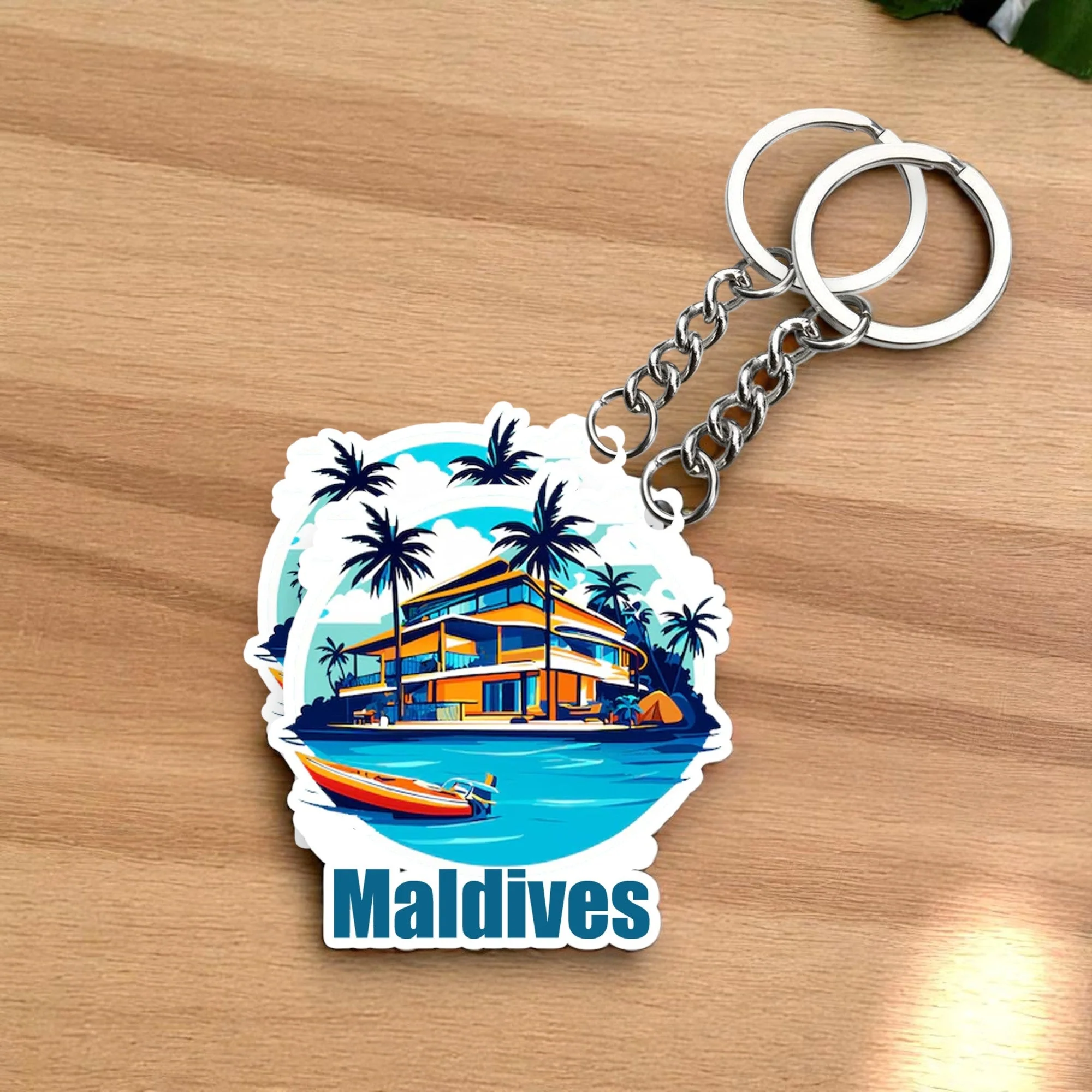 Beautiful Maldives Key chain ( Set of 2 )