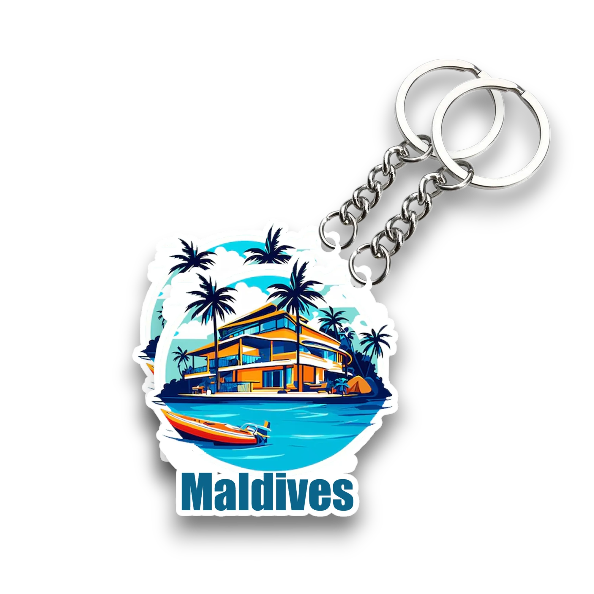 Beautiful Maldives Key chain ( Set of 2 ) - Image 2