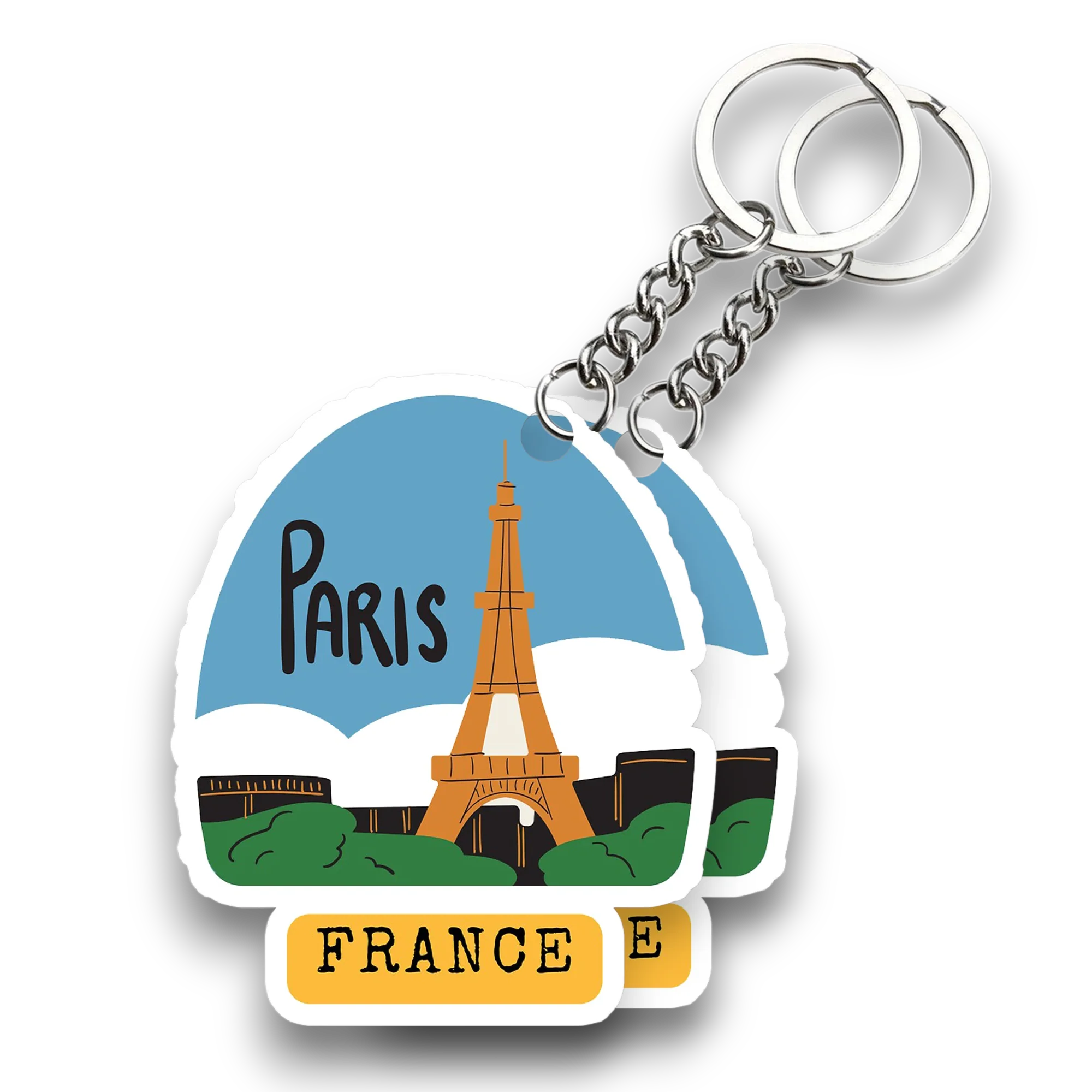 Beautiful Paris Key chain ( Set of 2 ) - Image 2