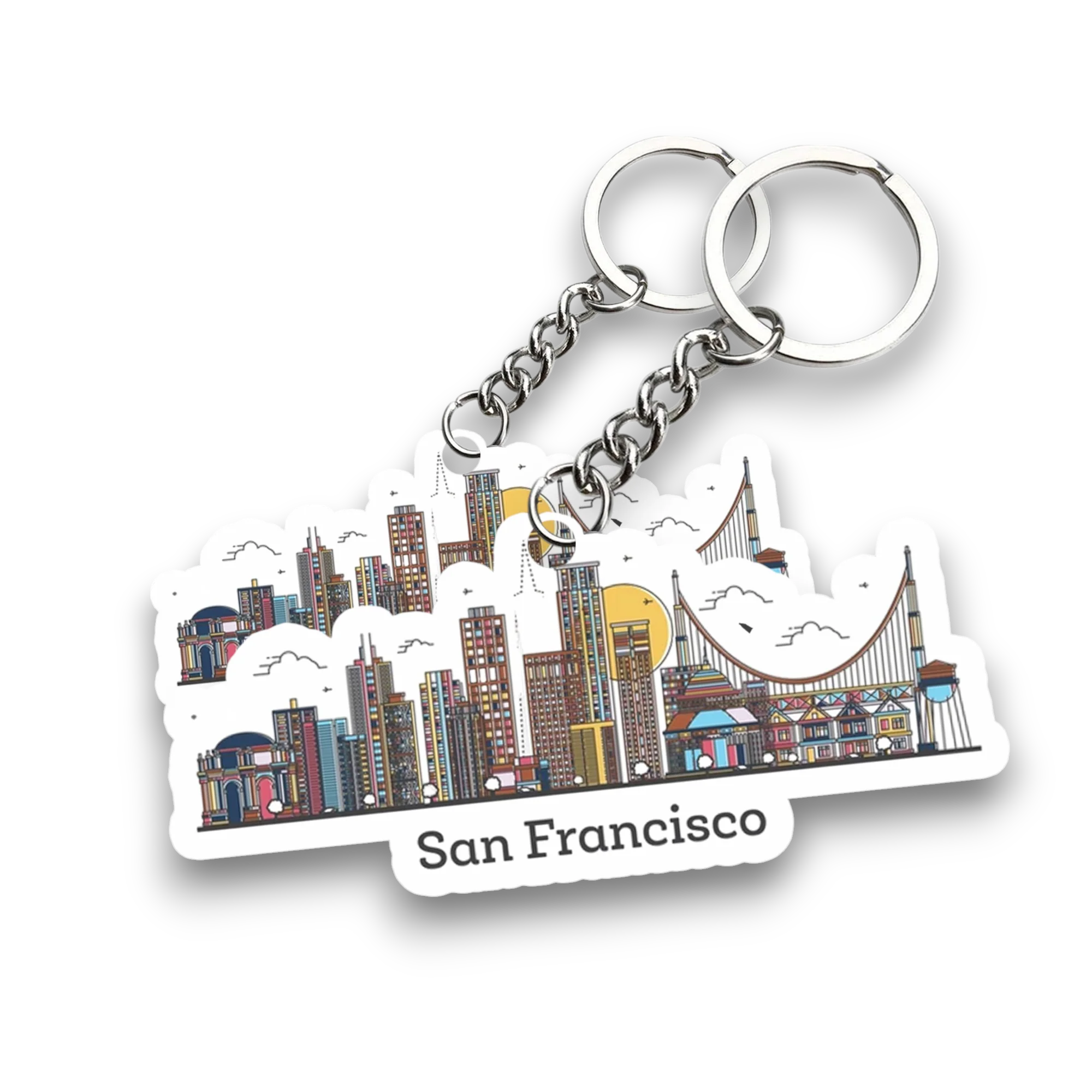 Beautiful San Francisco Key chain ( Set of 2 ) - Image 2