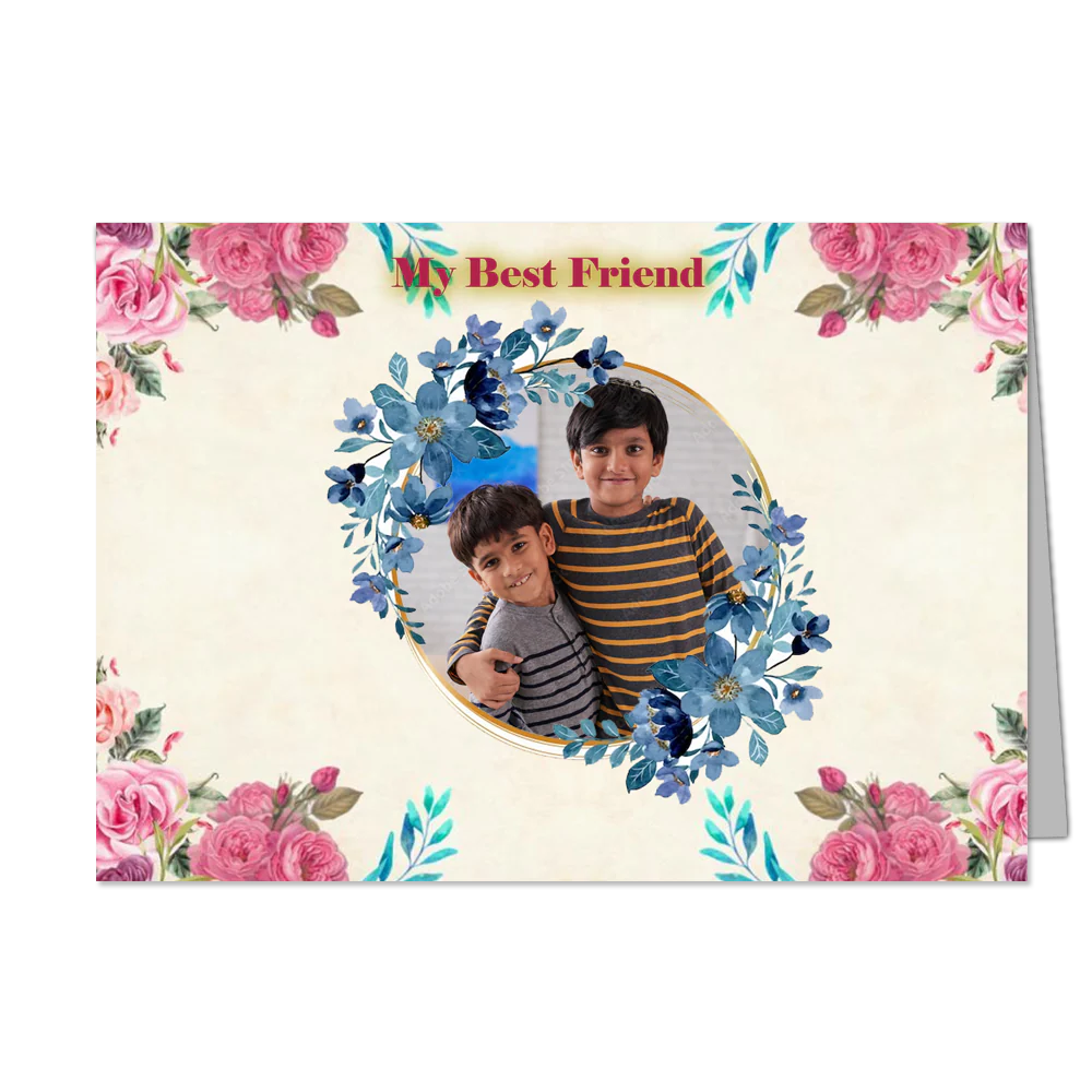 Best Brother - Customized Greeting Card - Add Your Own Photo