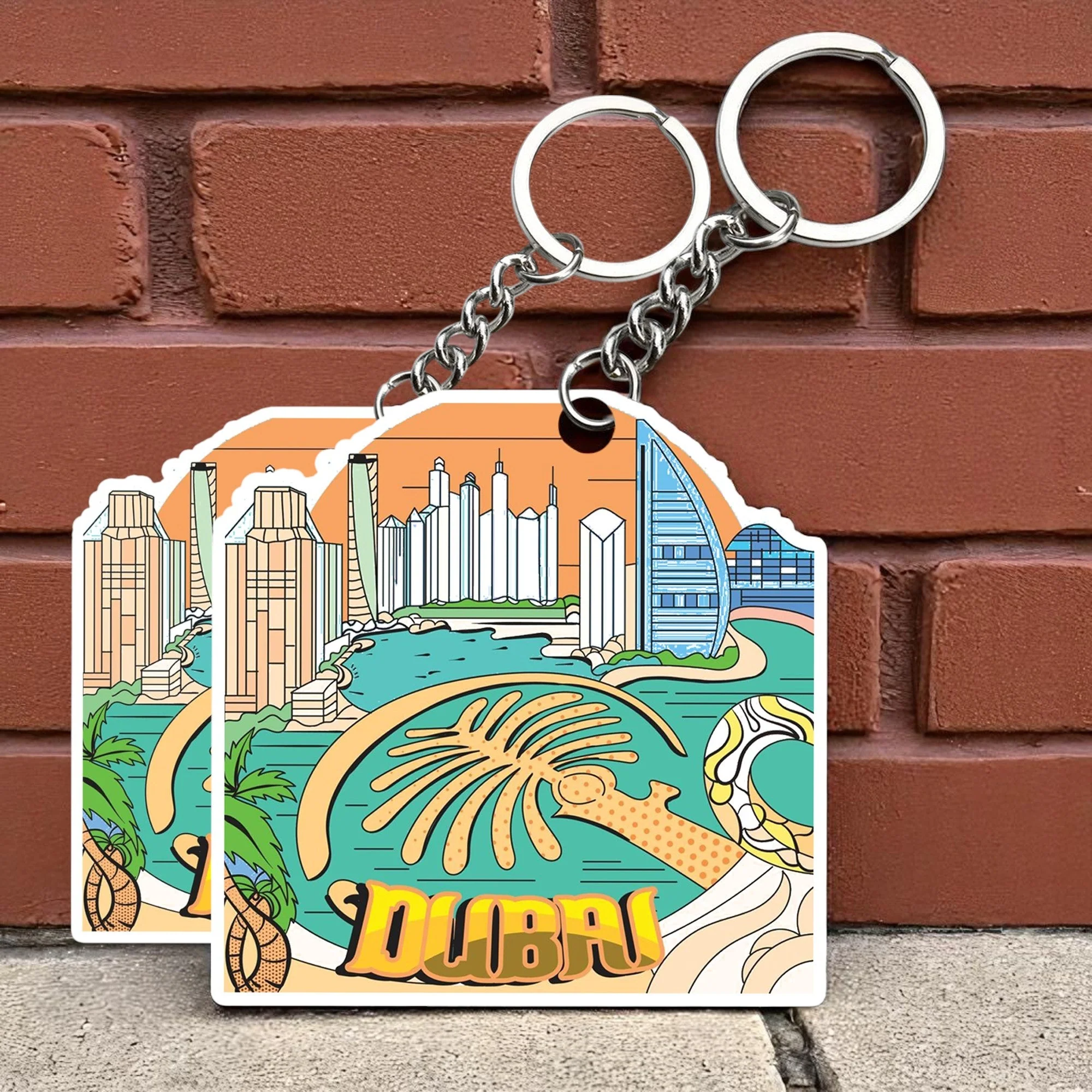 Best City Dubai Key chain ( Set of 2 )