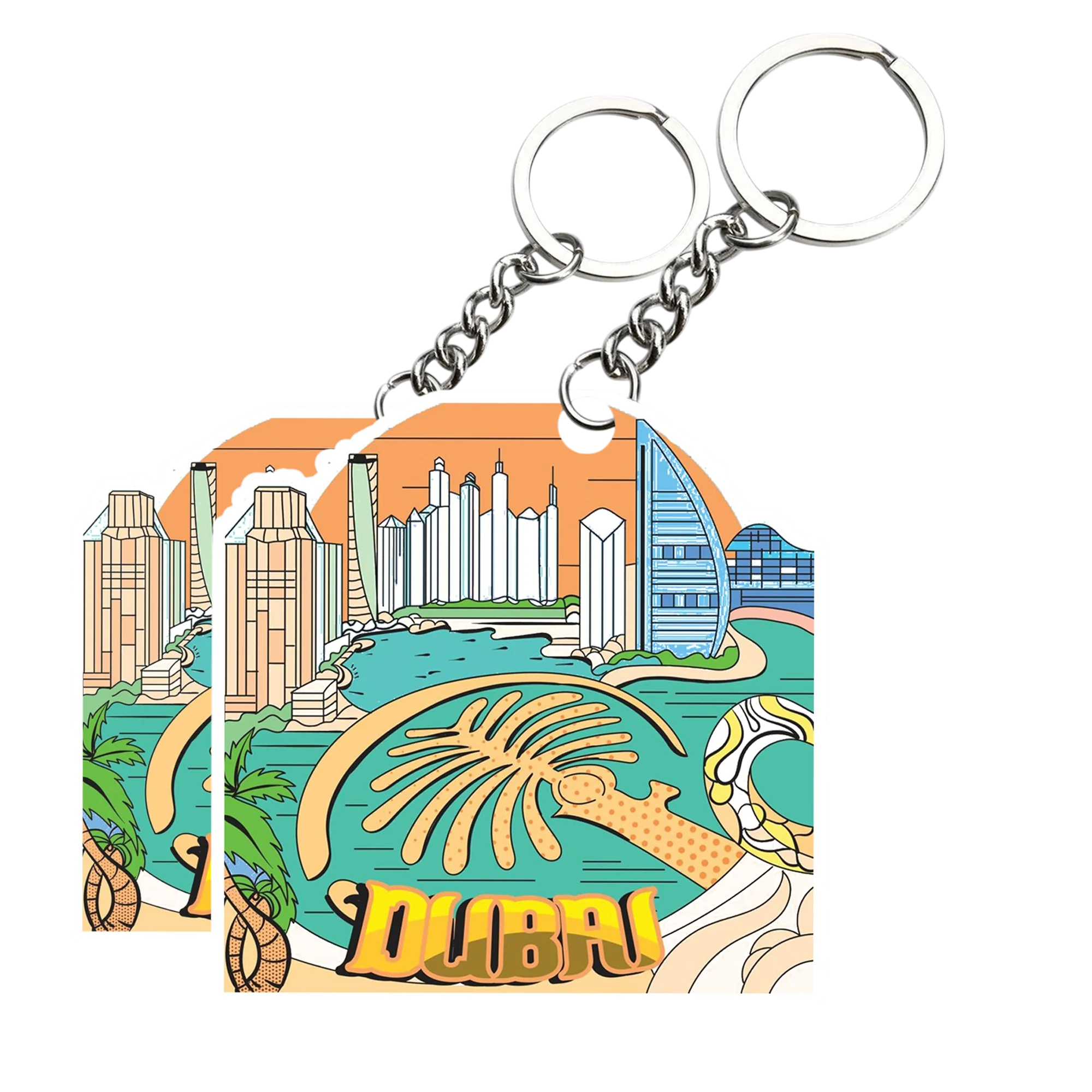 Best City Dubai Key chain ( Set of 2 ) - Image 2