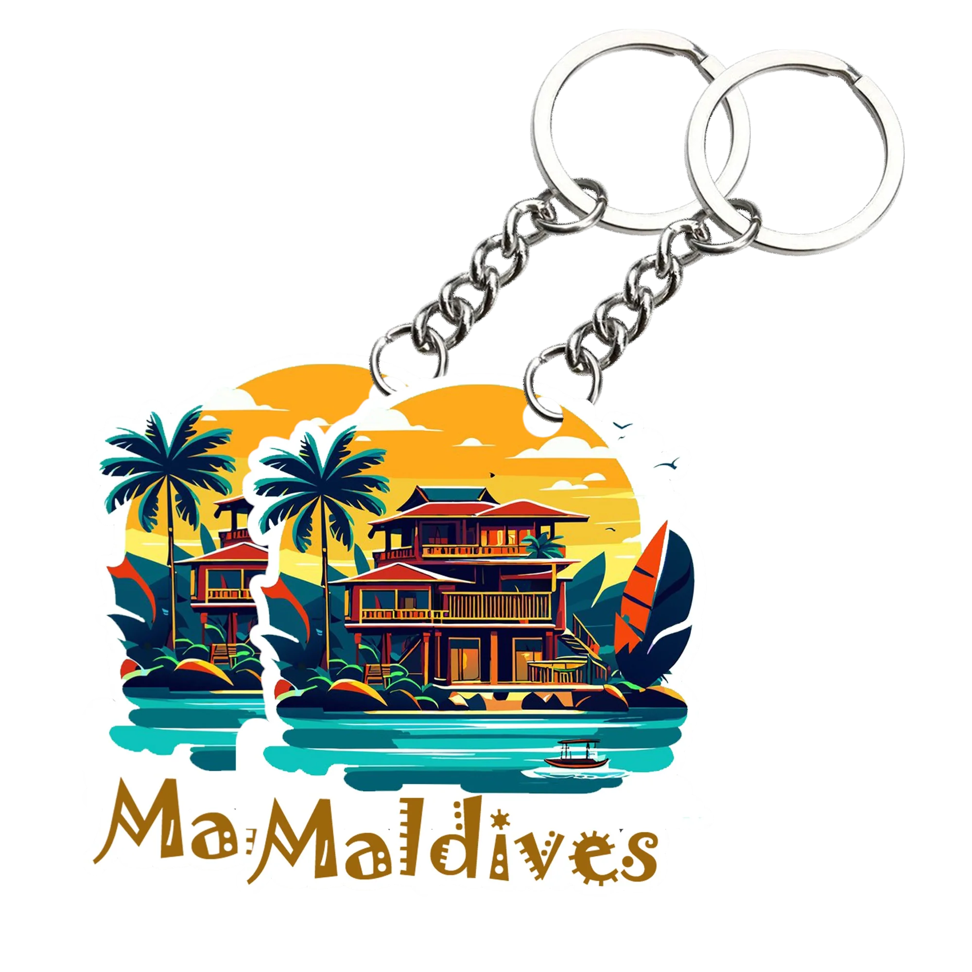 Best Maldives   Key chain ( Set of 2 ) - Image 2