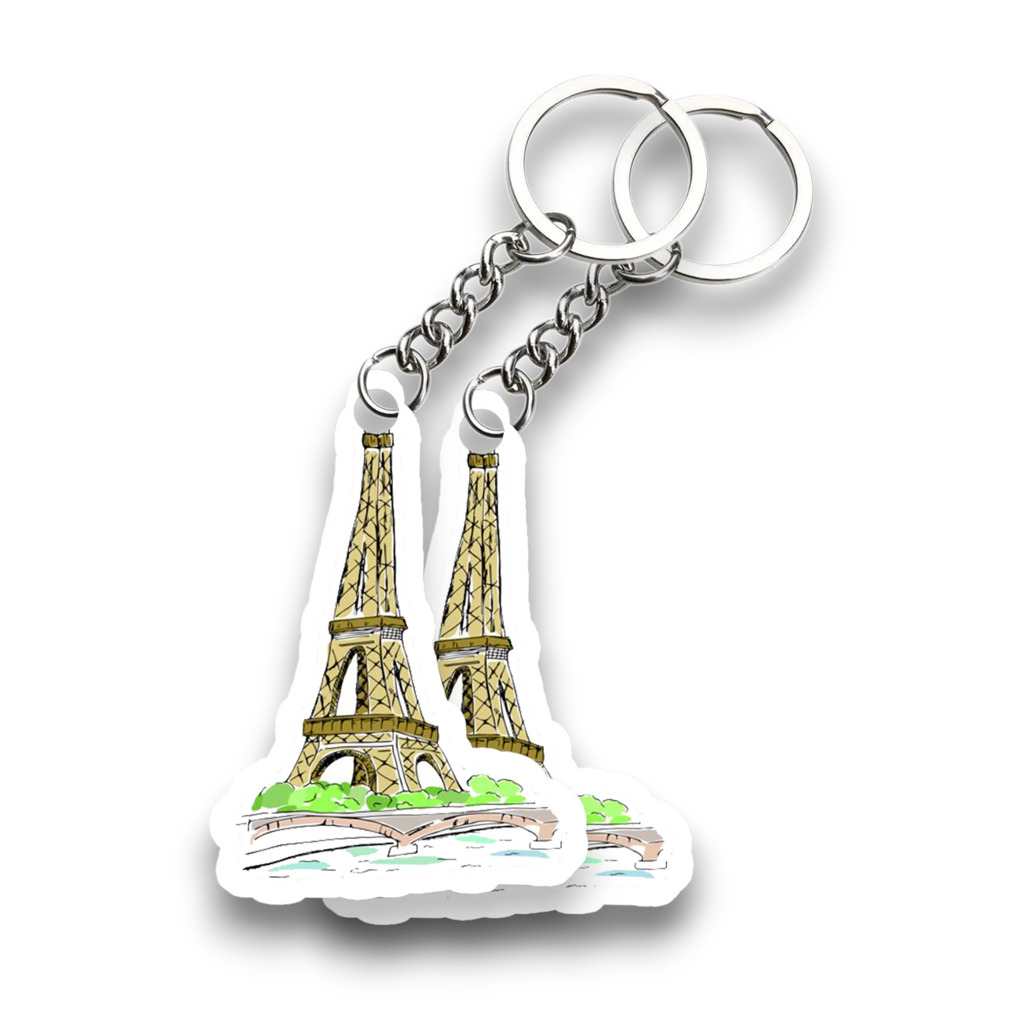 Best Paris city Key chain ( Set of 2 ) - Image 2