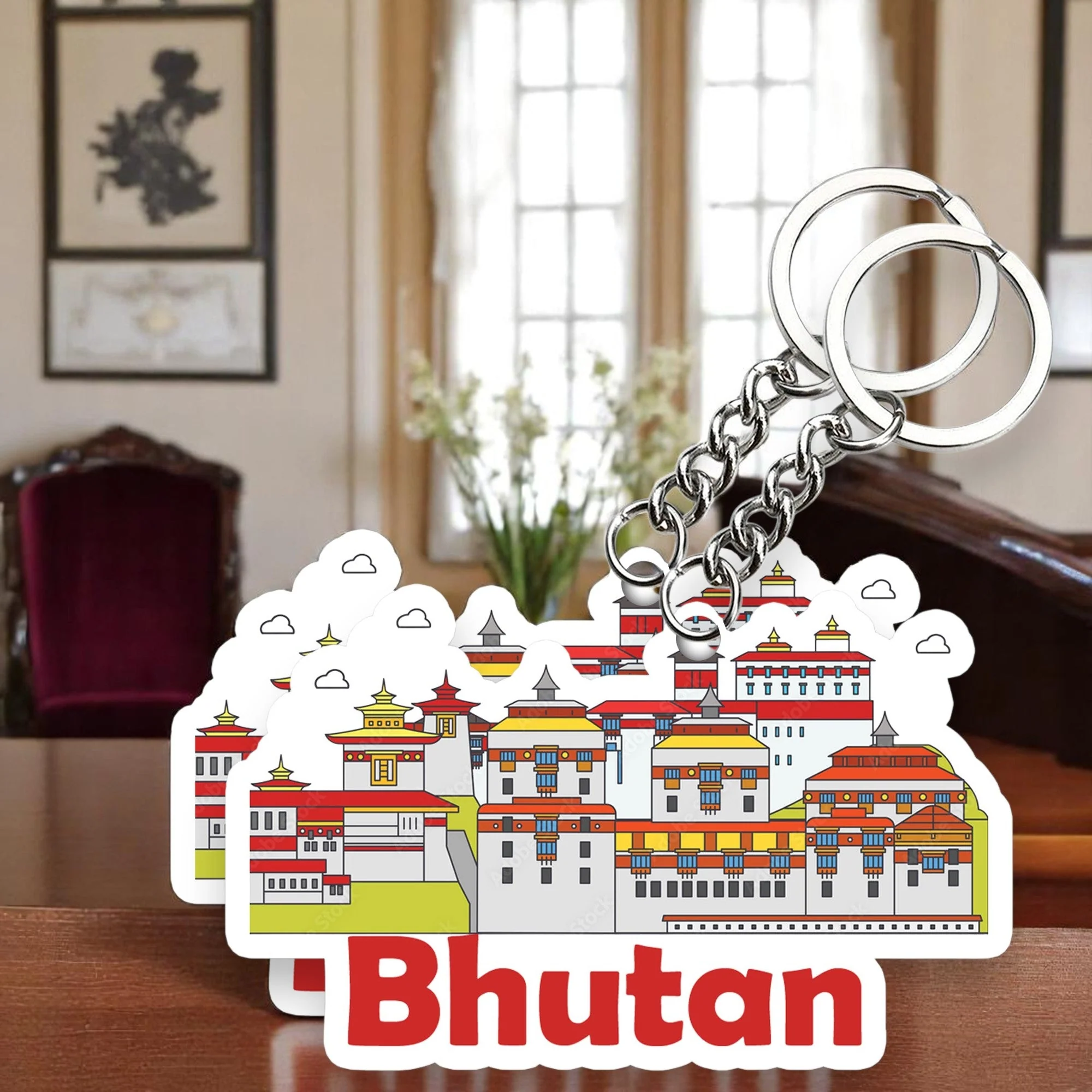 Bhutan Key chain ( Set of 2 )