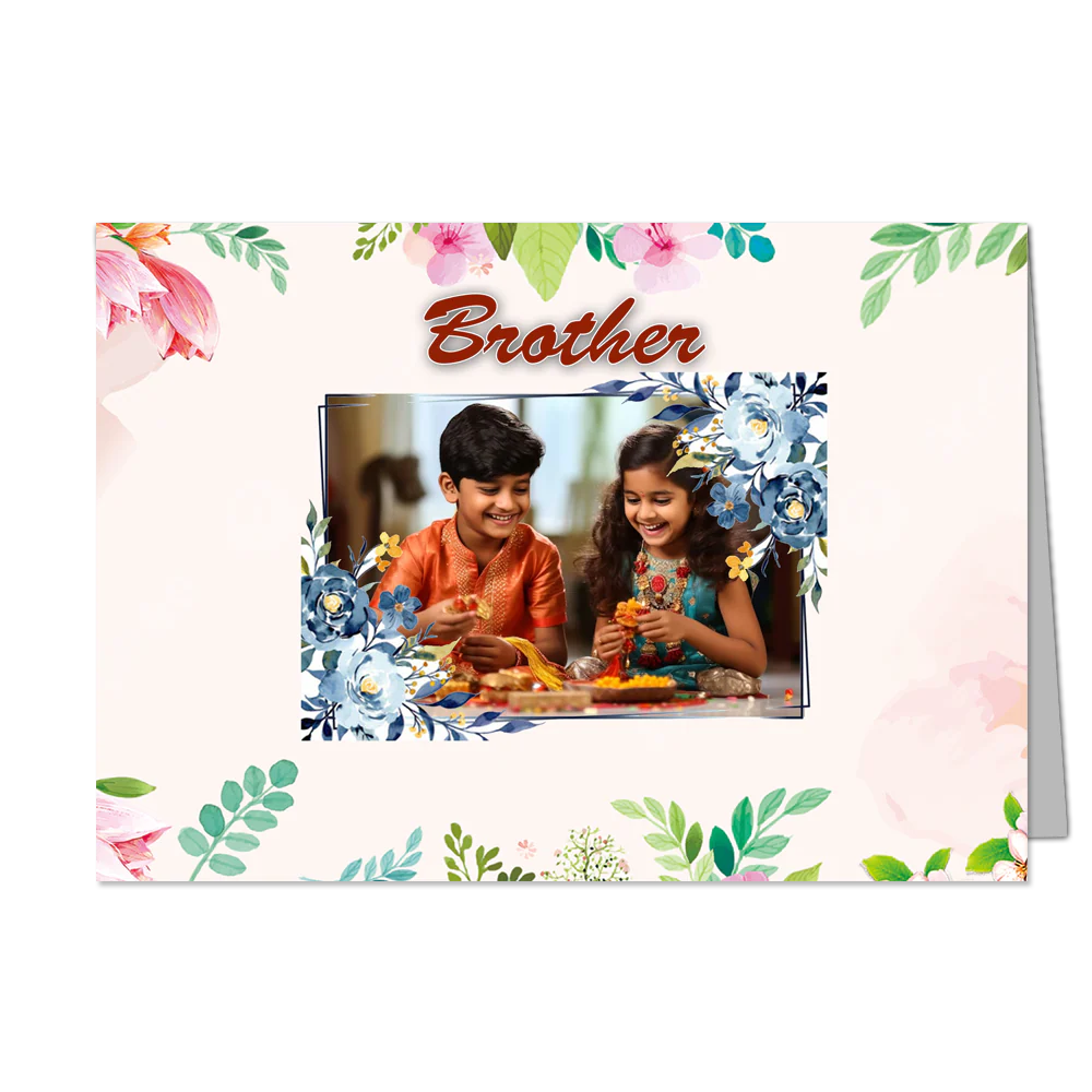 Brother - Customized Greeting Card - Add Your Own Photo