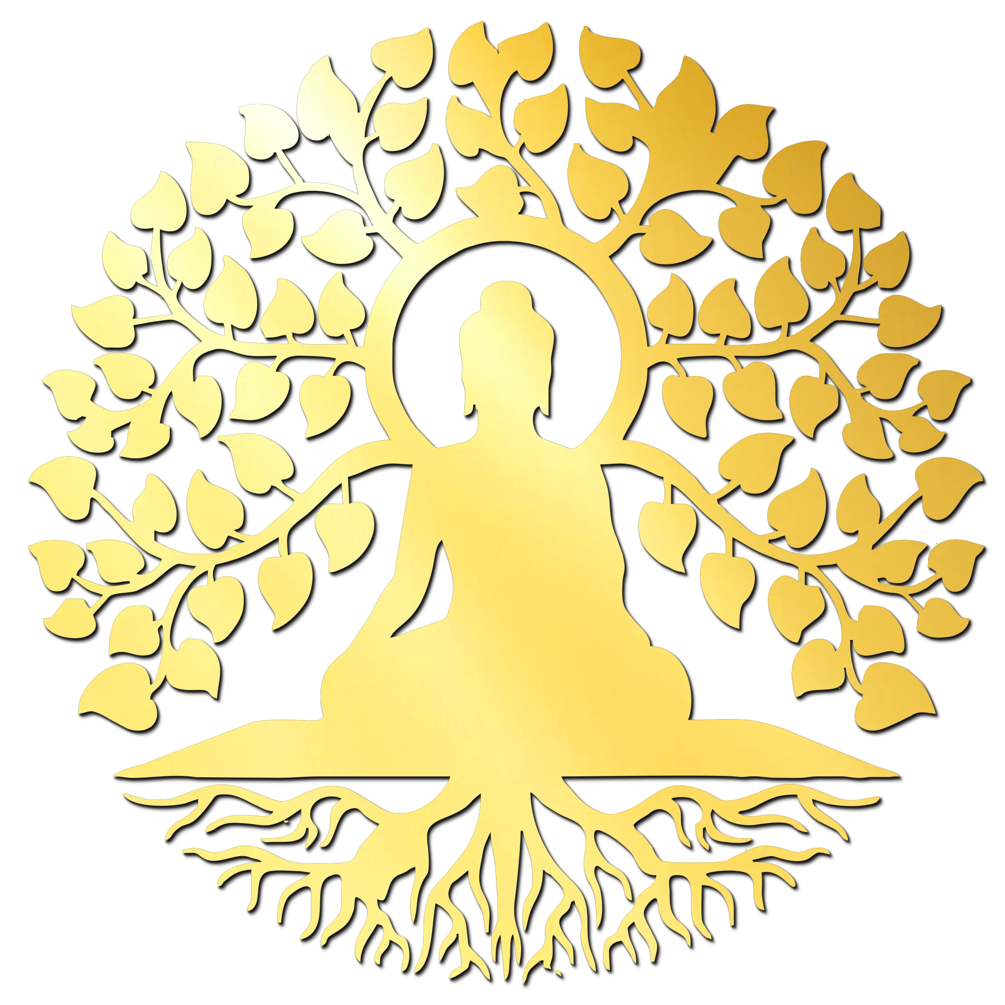 Buddha Golden Acrylic Cutout Design for Resin Art / Art and Craft