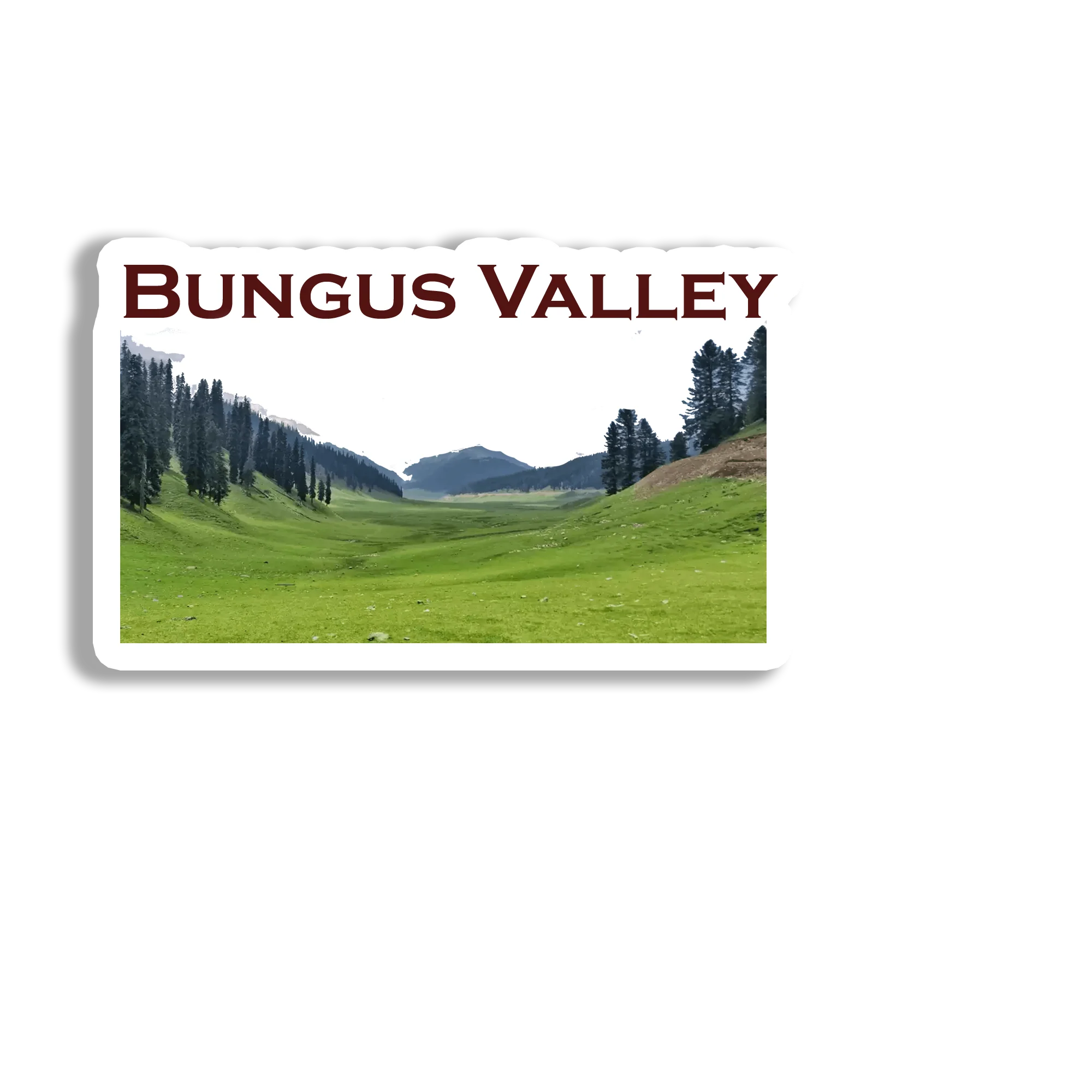 Bungus Valley Souvenir Fridge Magnet