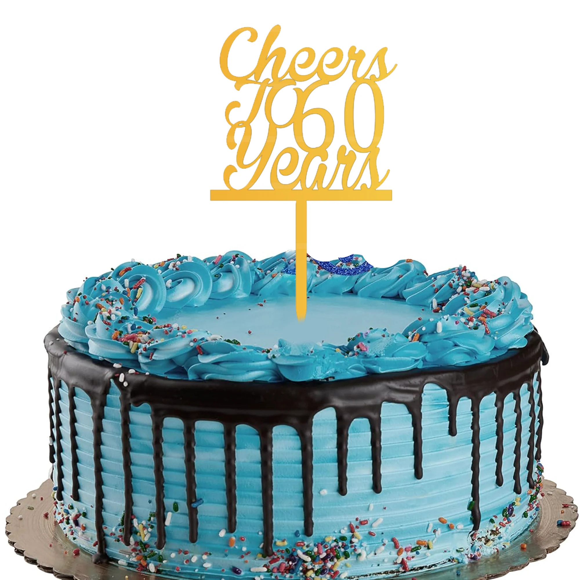 Cheer & TO 60 Year Cake Topper