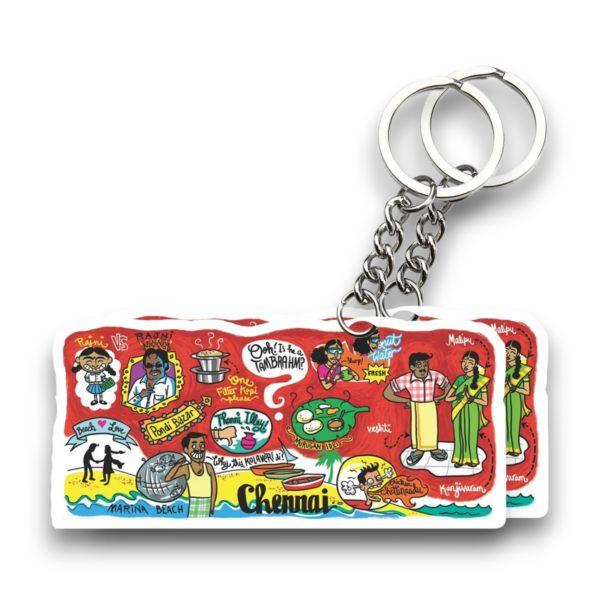 Chennai Key chain ( Set of 2 ) - Image 2